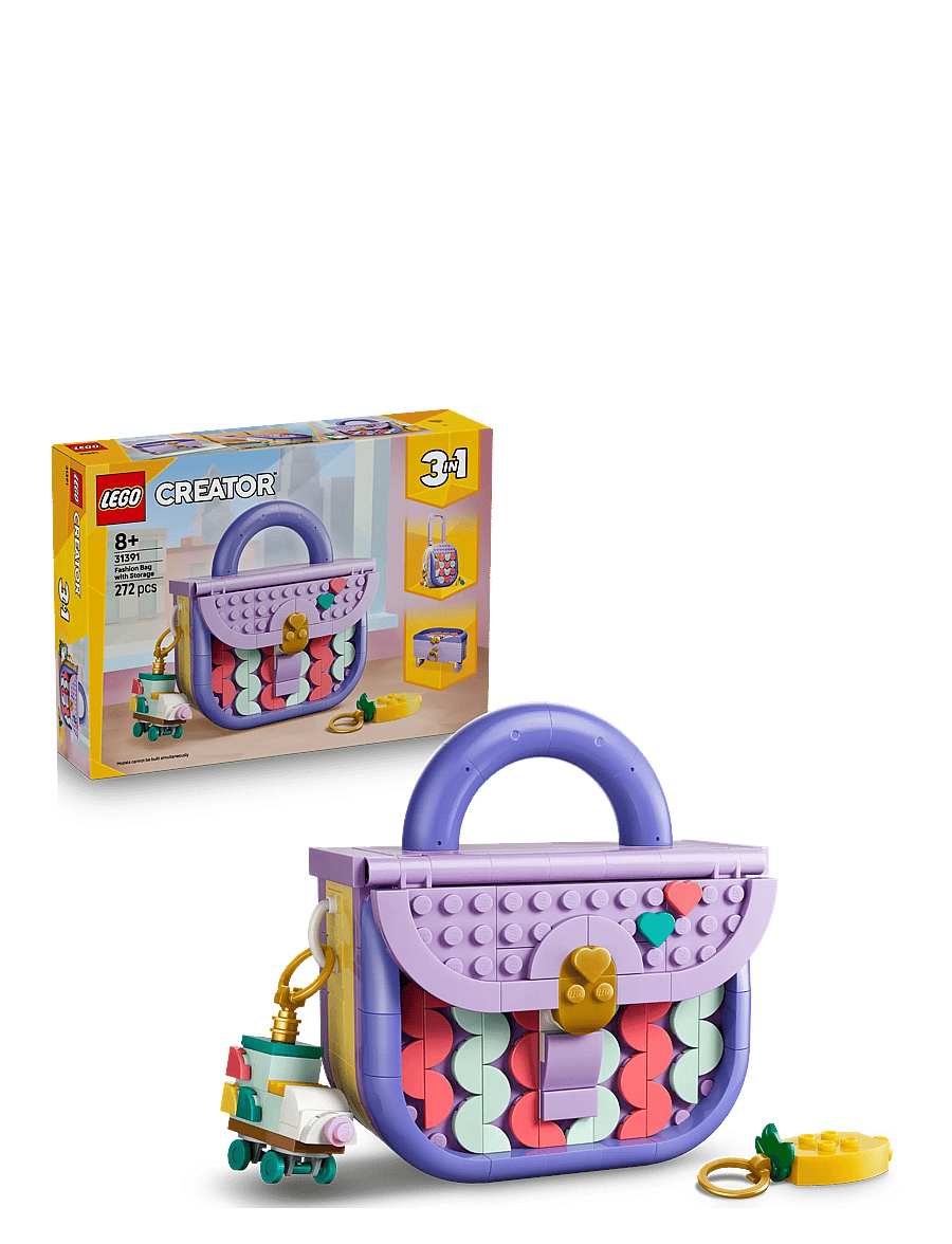 LEGO - Creator 3 in 1 Art Fashion Bag with Storage 31391 - lego creator - multi - 0