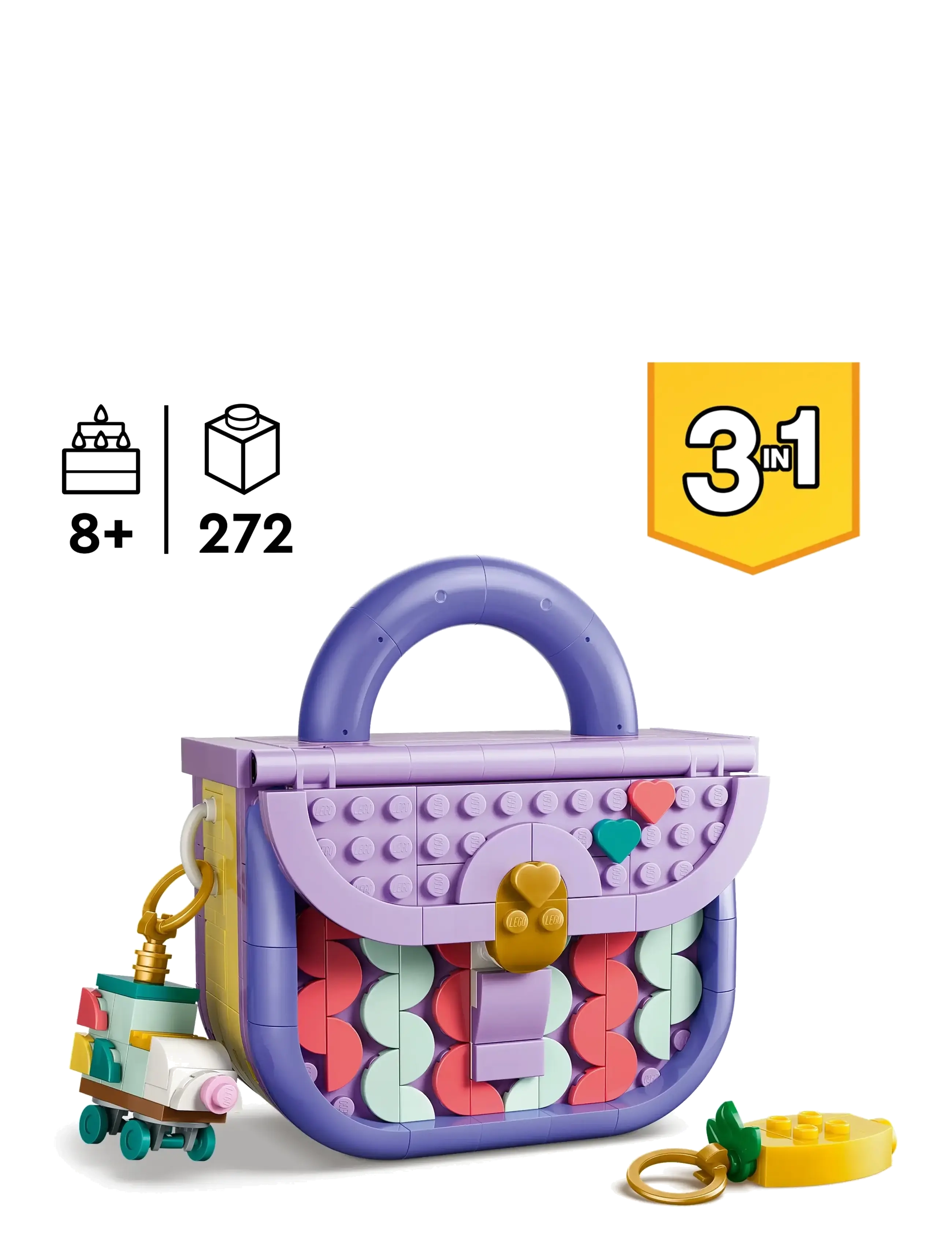 LEGO - Creator 3 in 1 Art Fashion Bag with Storage 31391 - lego creator - multi - 1
