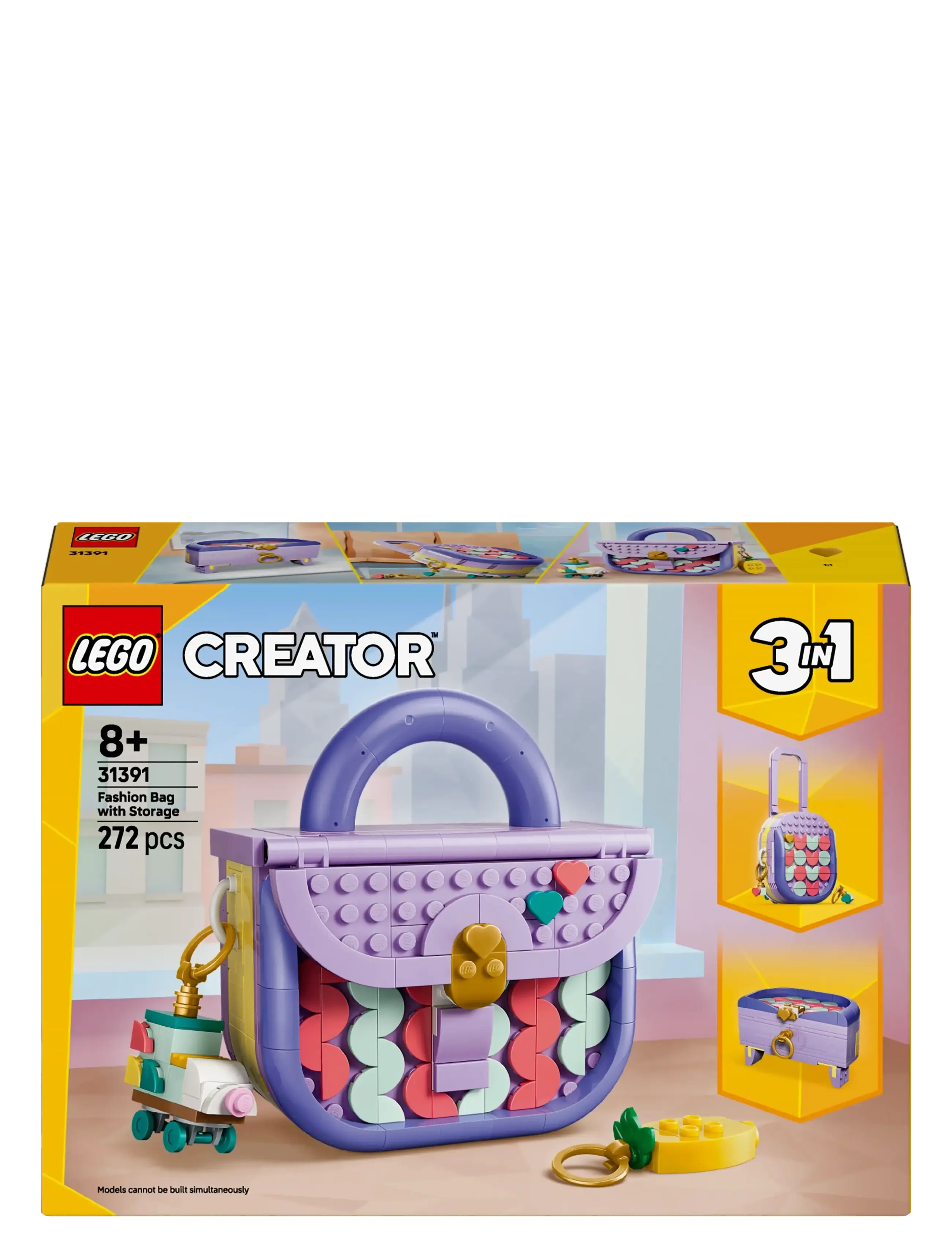 LEGO - Creator 3 in 1 Art Fashion Bag with Storage 31391 - lego creator - multi - 5