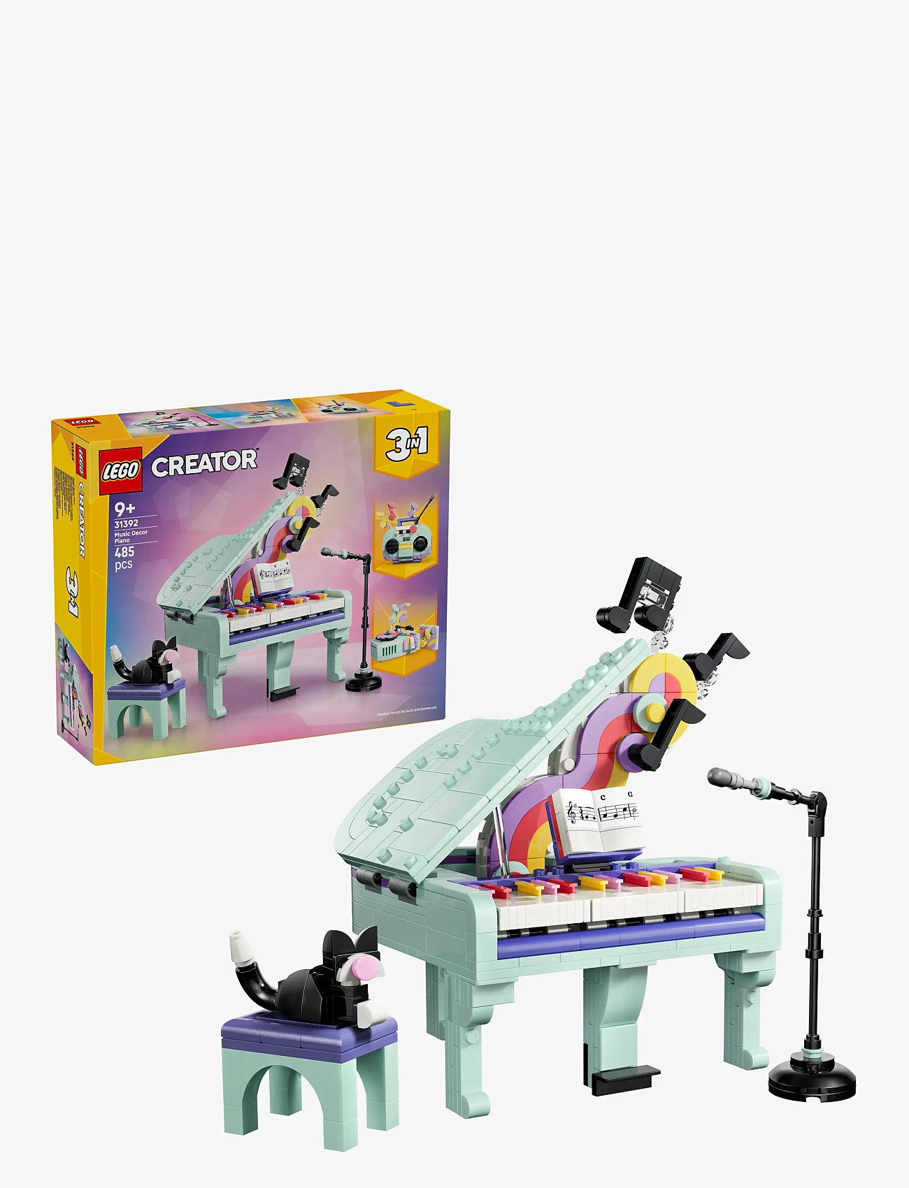 LEGO - Creator 3 in 1 Music Decor Piano with Cat 31392 - multi - 0