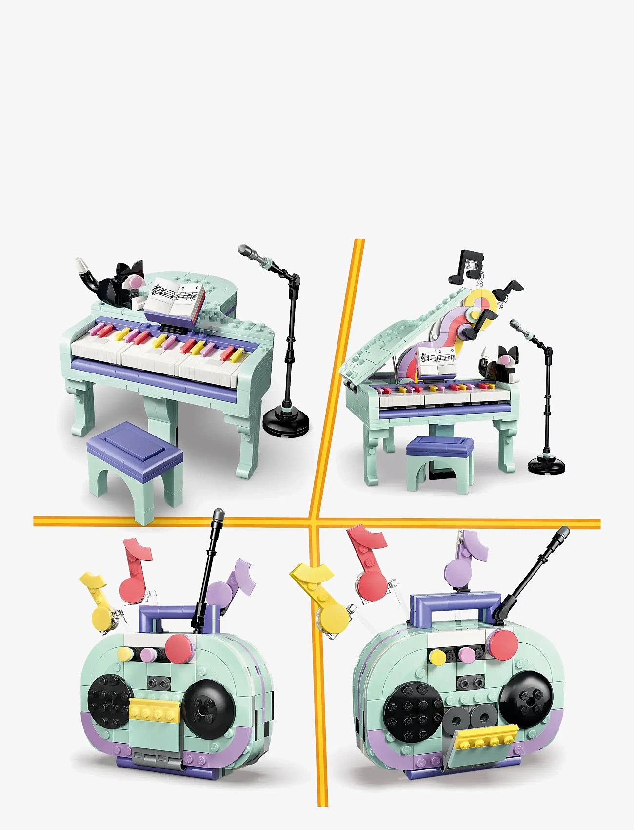 LEGO - Creator 3 in 1 Music Decor Piano with Cat 31392 - multi - 4