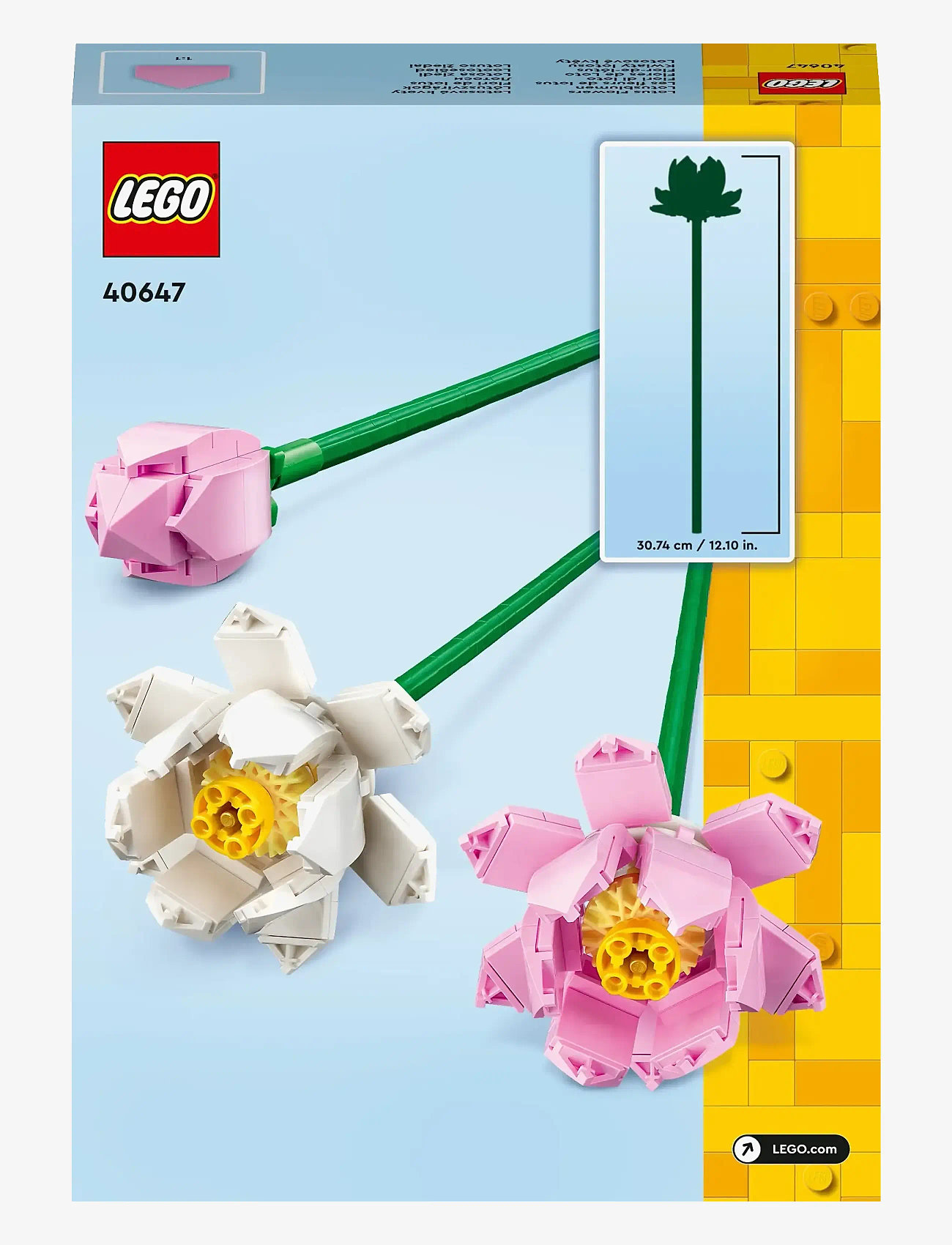 LEGO - Lotus Flowers 40647 Building Toy Set for Ages 8+ - geschenke unter chf 30 - multi - 5