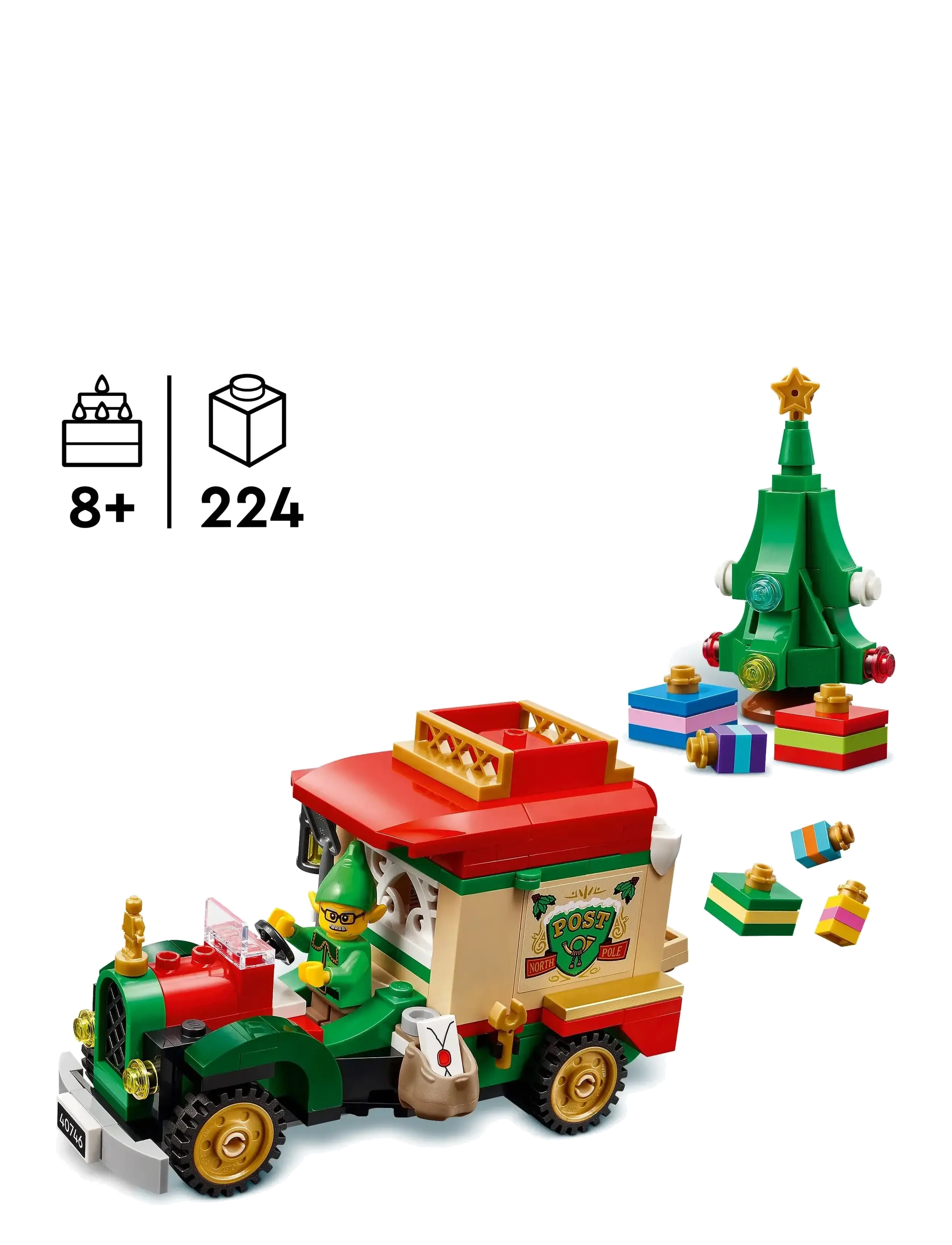 LEGO - Santa’s Delivery Truck Pretend Play Toy 40746 - multi - 1