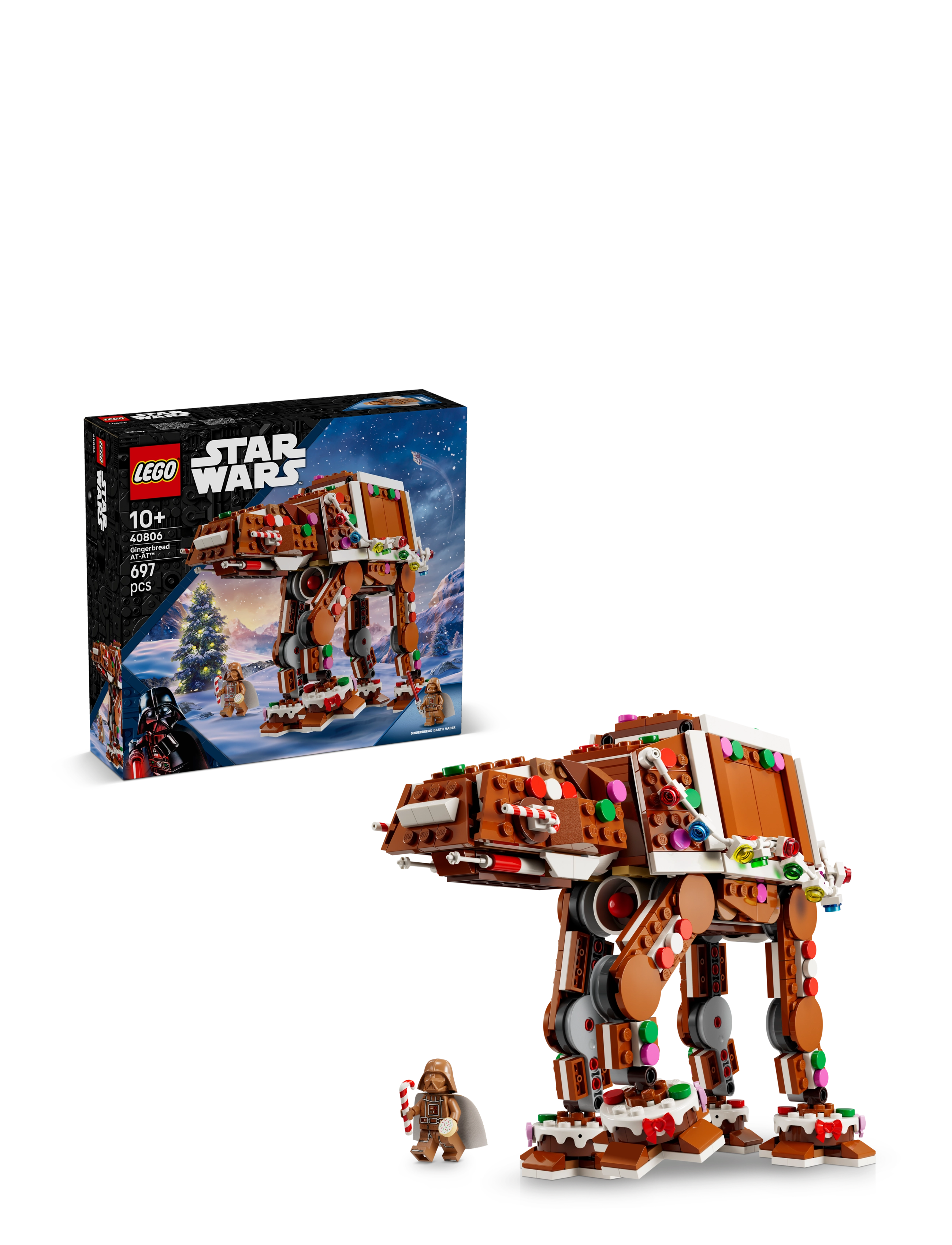 LEGO Star Gingerbread AT-Walker, Christmas Craft Building Set 40806 - Neuheiten - MULTI / brown