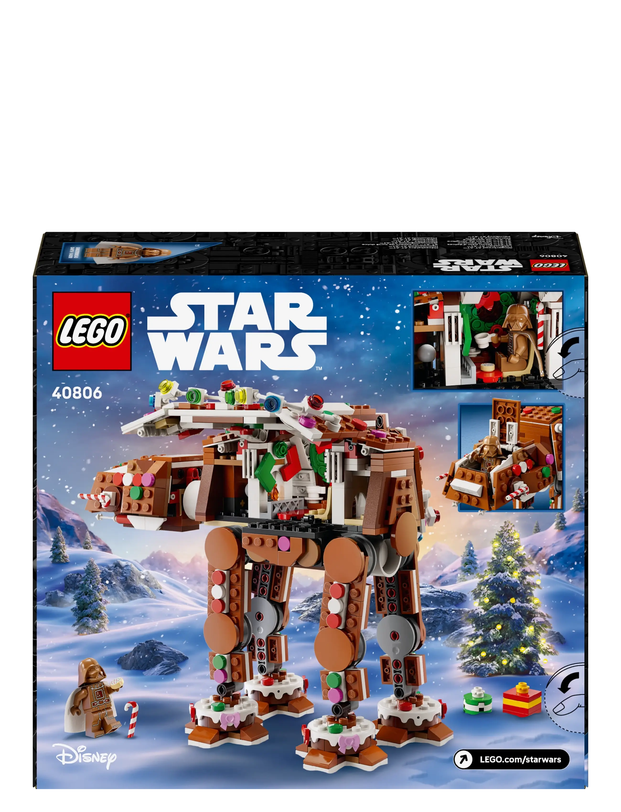 LEGO - Star Gingerbread AT-Walker, Christmas Craft Building Set 40806 - lego star wars™ - multi - 4