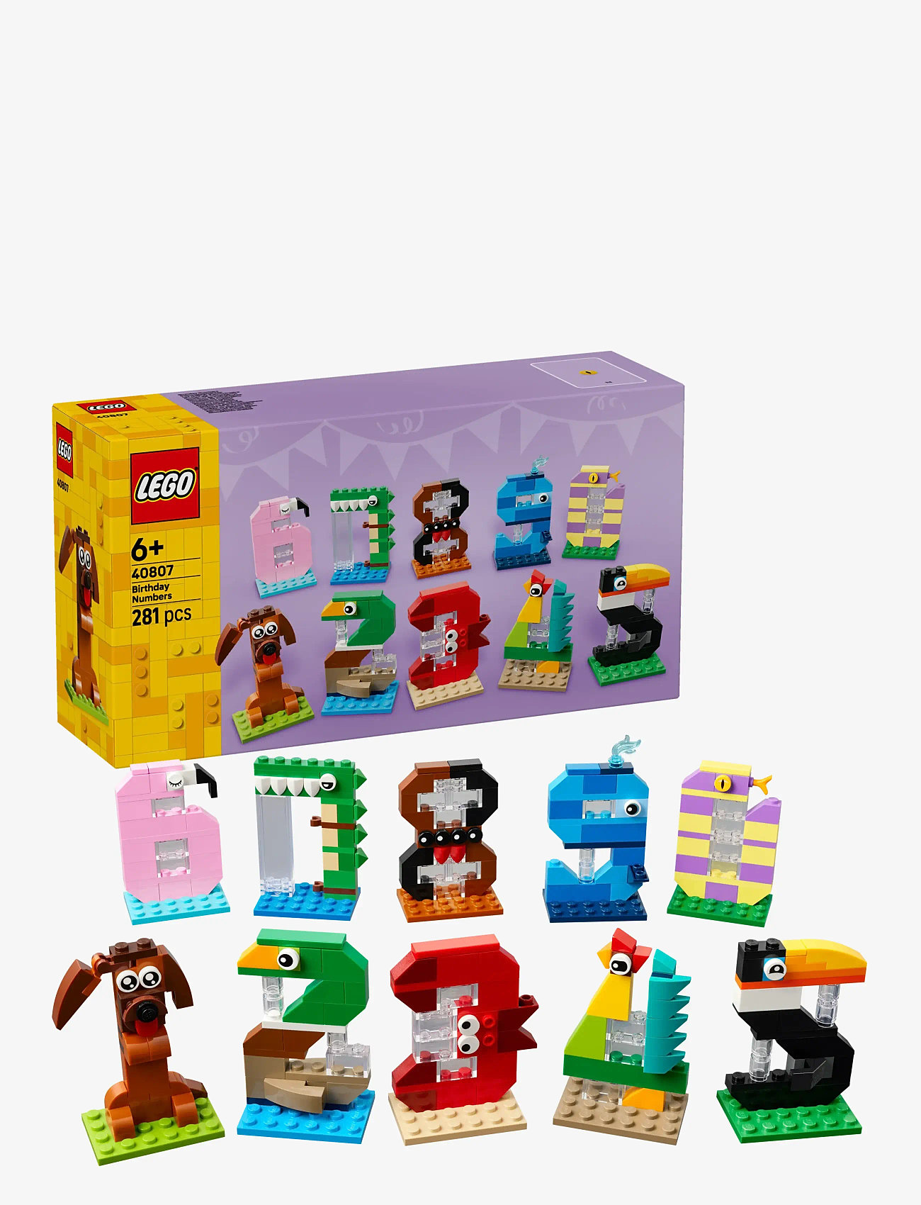 LEGO - Birthday Numbers Animal Decor 40807 - multi - 0
