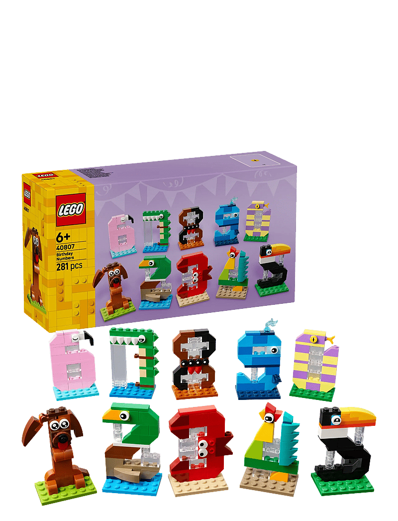 LEGO - Birthday Numbers Animal Decor 40807 - multi - 0