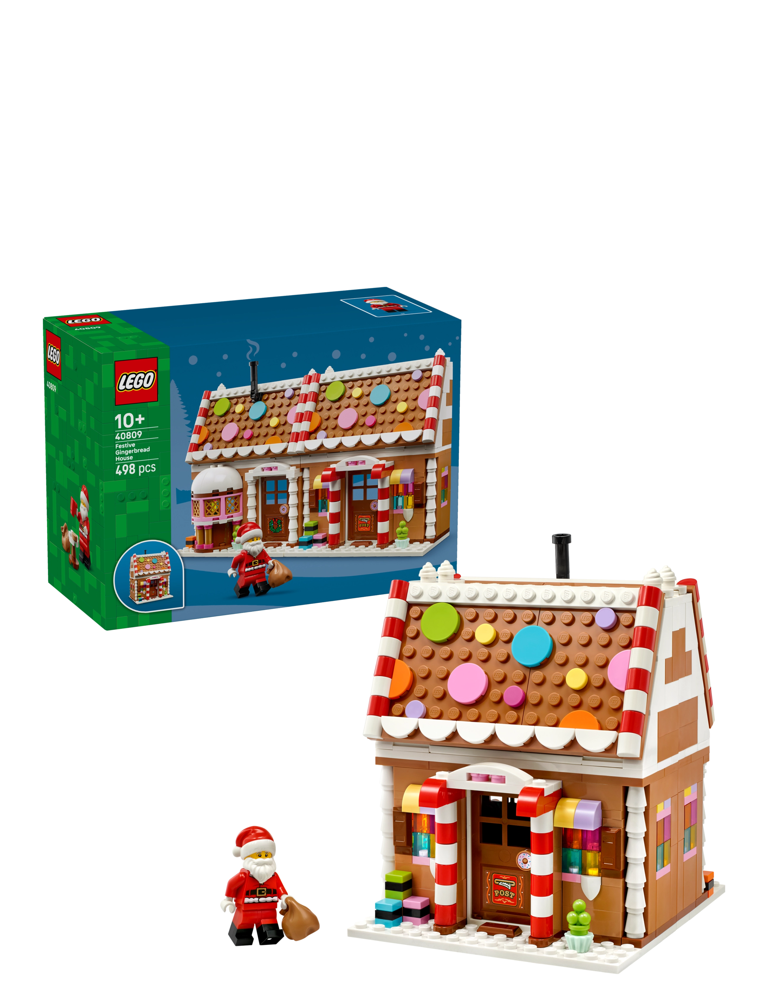LEGO Festive Gingerbread House Christmas Toy for Kids 40809 - Neuheiten - MULTI / brown