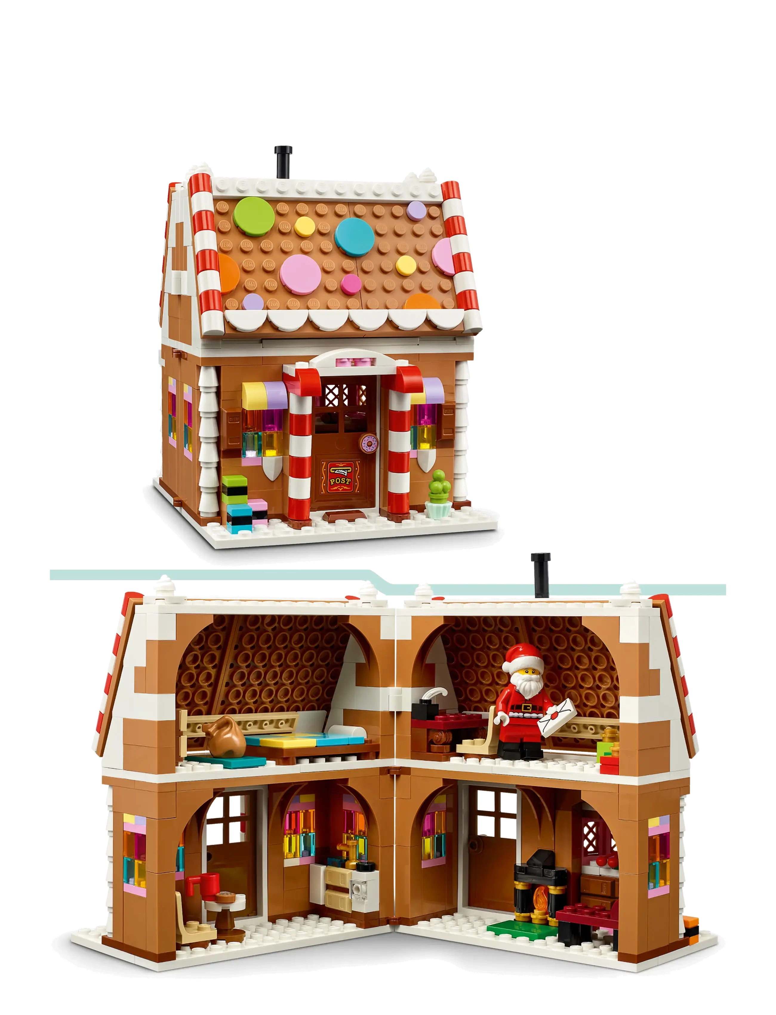 LEGO - Festive Gingerbread House Christmas Toy for Kids 40809 - lego ideas - multi - 3
