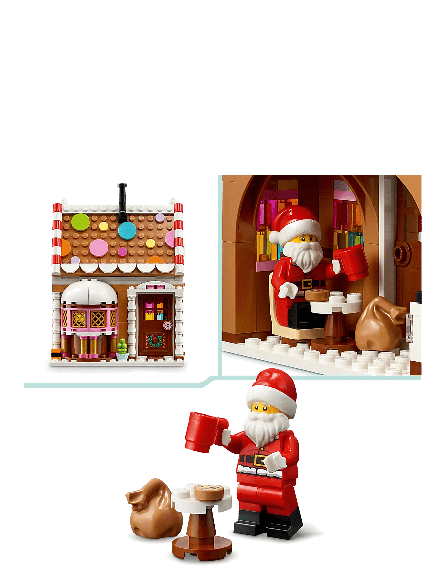 LEGO - Festive Gingerbread House Christmas Toy for Kids 40809 - lego ideas - multi - 4