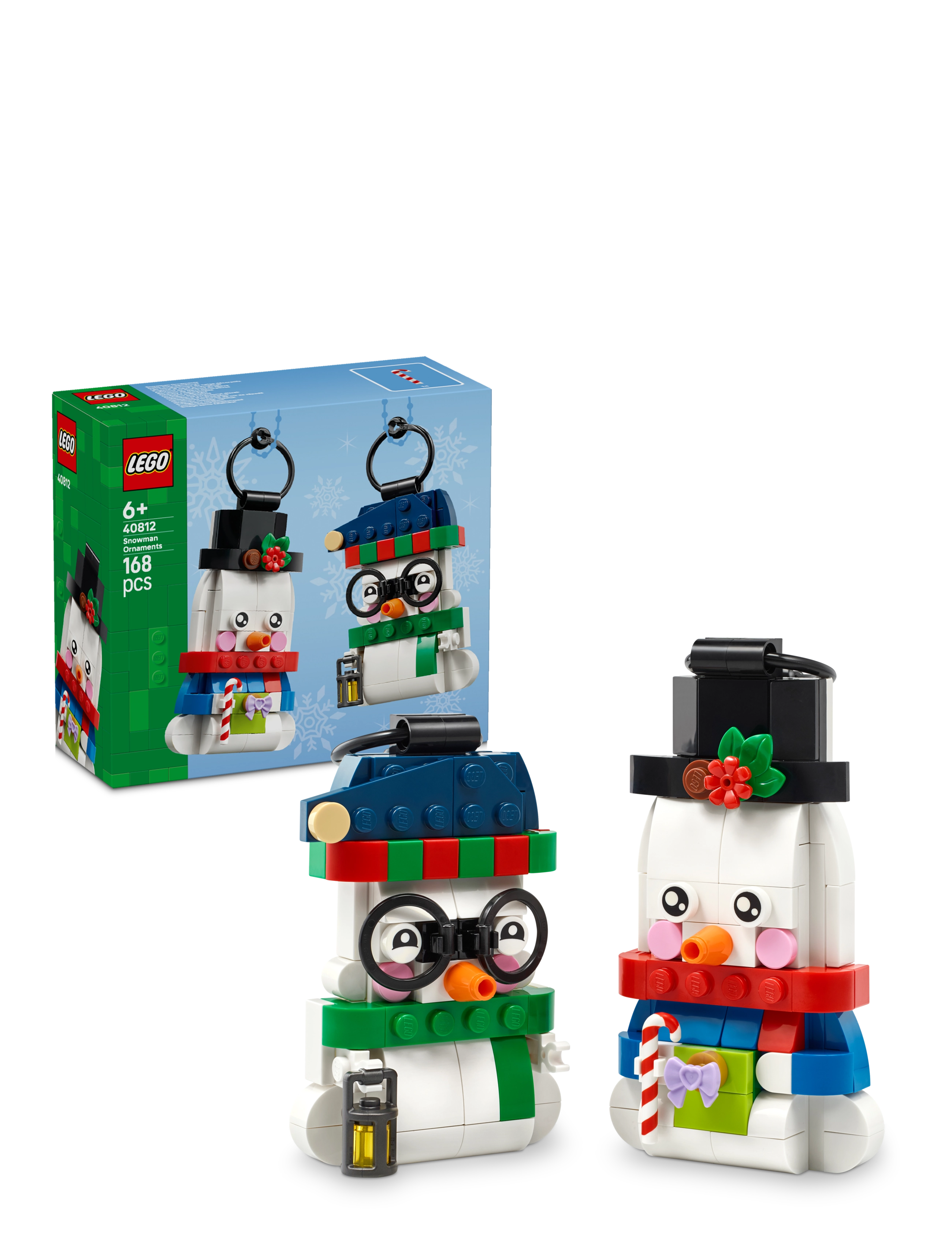 LEGO Snowman Ornaments Christmas Decor Holiday Decorations 40812 - Neuheiten - MULTI / white