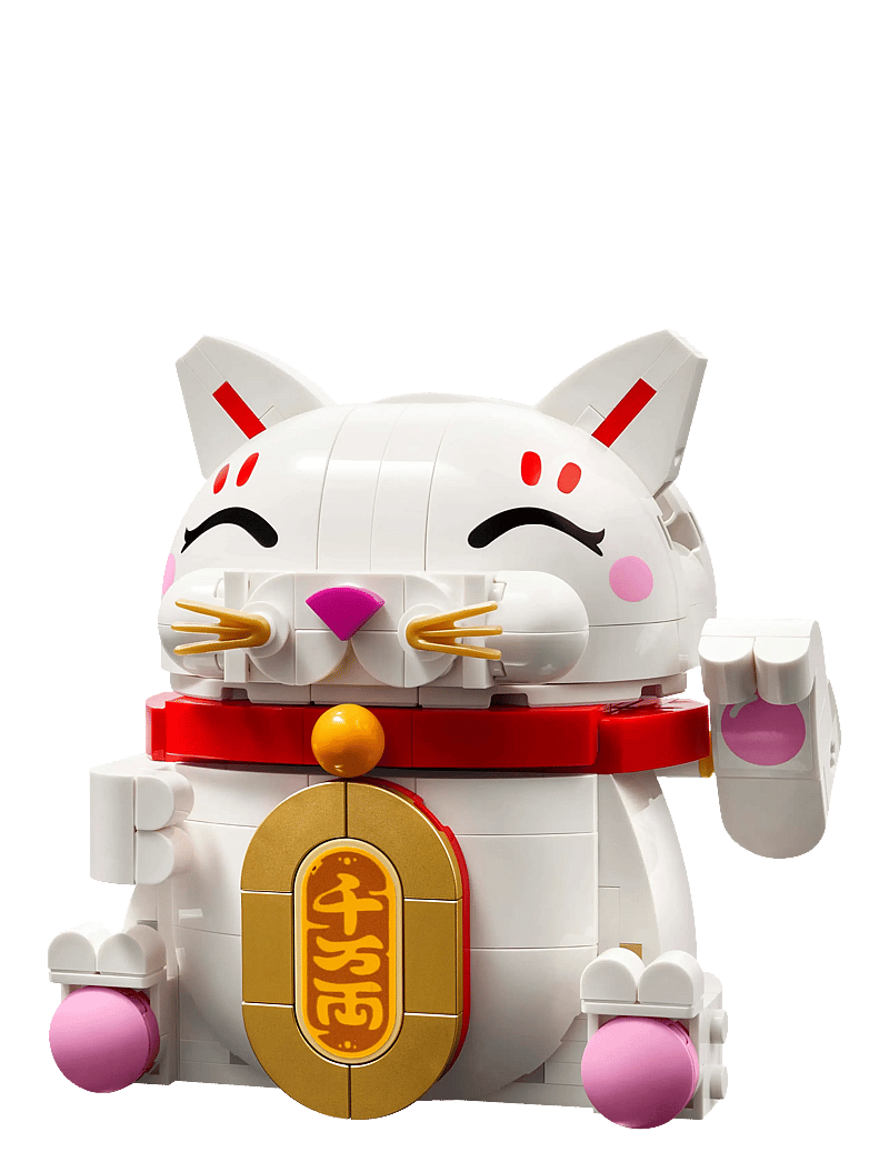 LEGO - Lucky Cat Good Luck Decor Piece Building Kit 40813 - lego icons - multi - 2