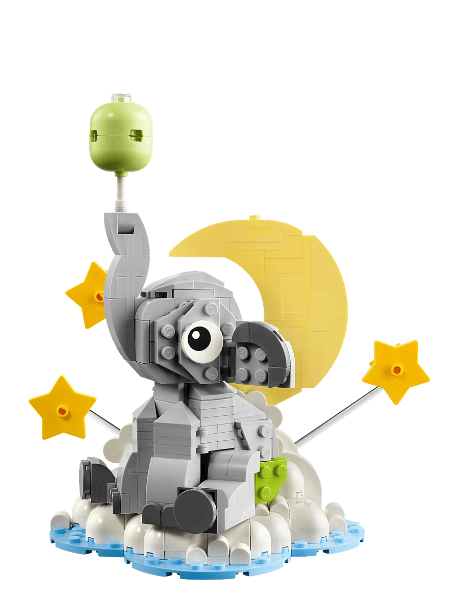 LEGO - Baby Elephant in the Sky Display Gift for New Parents 40814 - lego classic - multi - 3