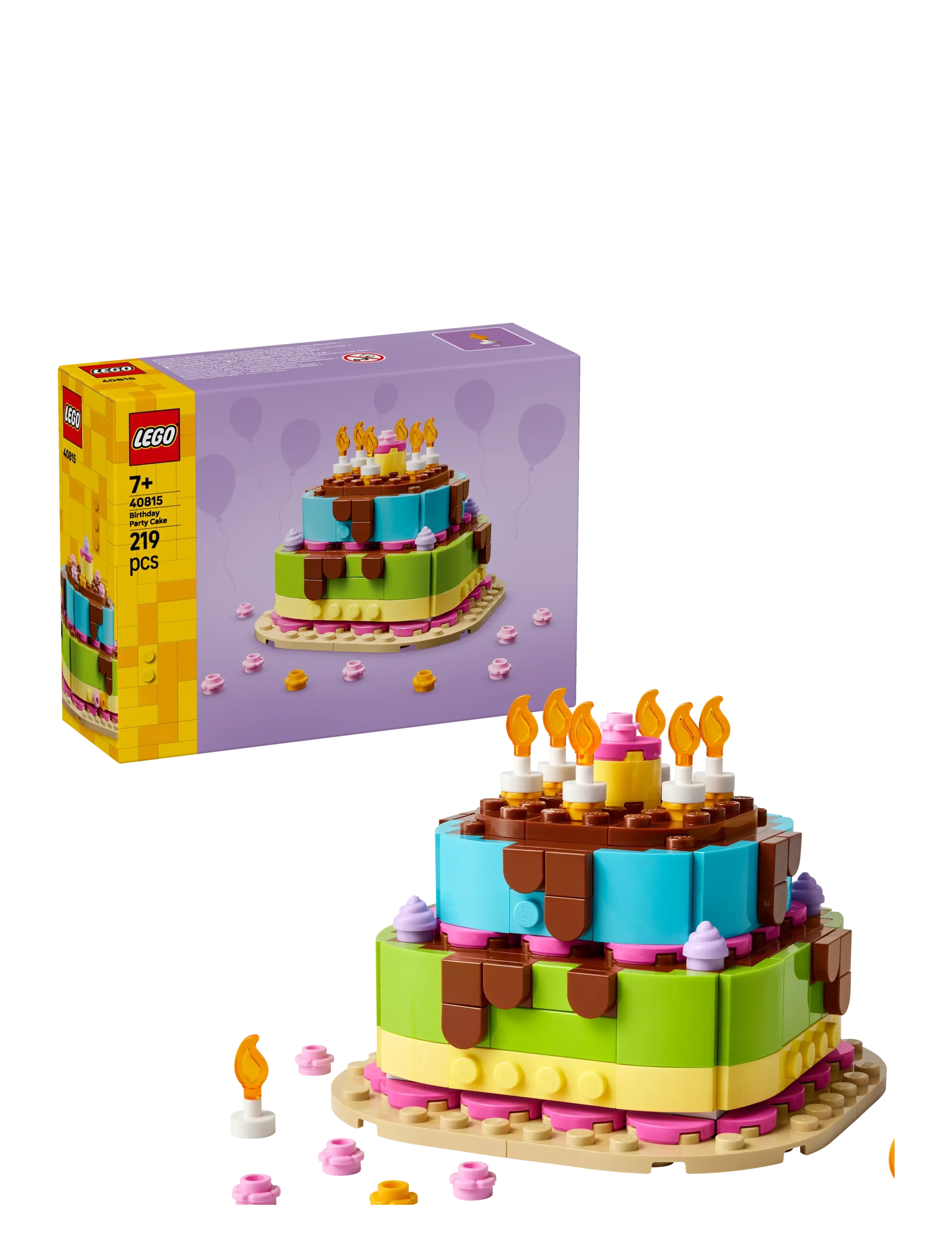 LEGO Fødselsdagskage 40815, One Size, Lego Spielzeug, Blau - classic, Kinder