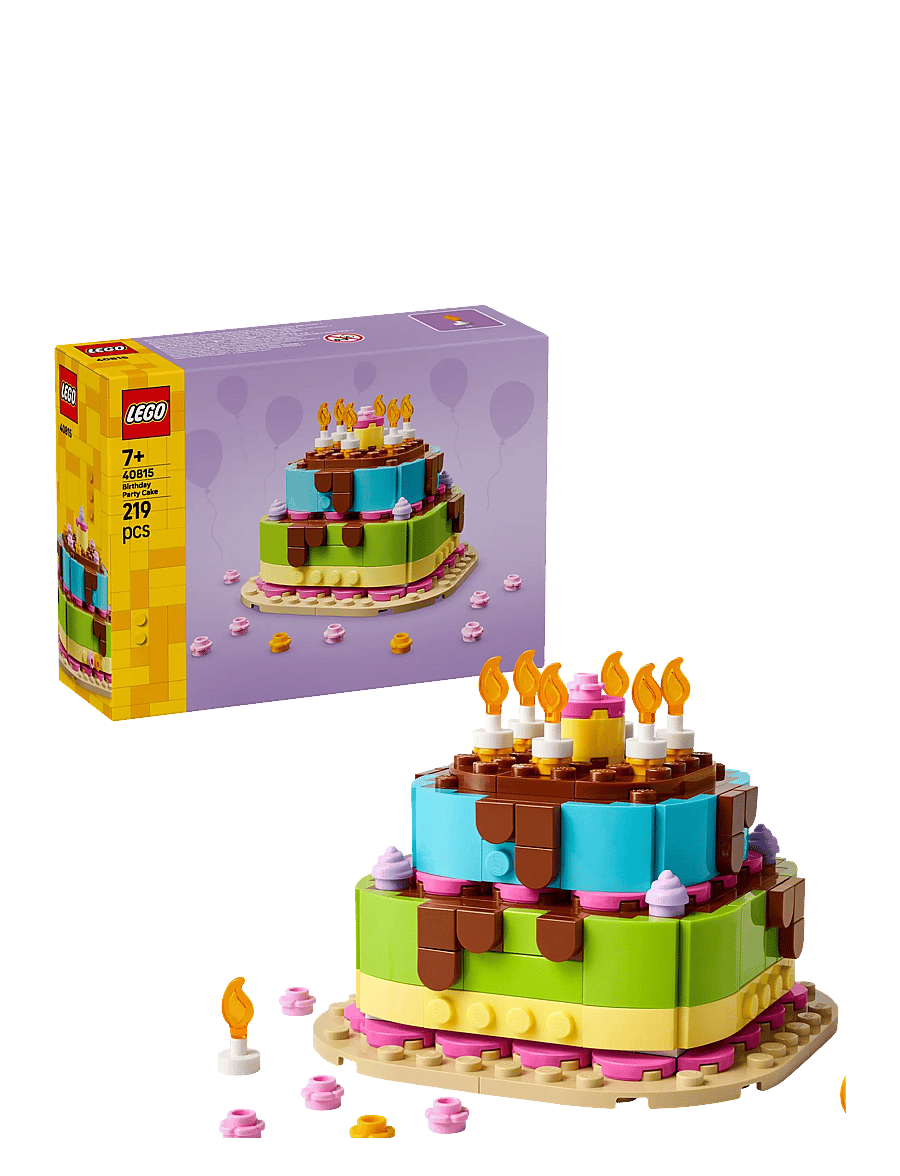 LEGO - Birthday Party Cake with Decorations, Fun Gift Set, Table Decor 40815 - lego classic - multi - 0
