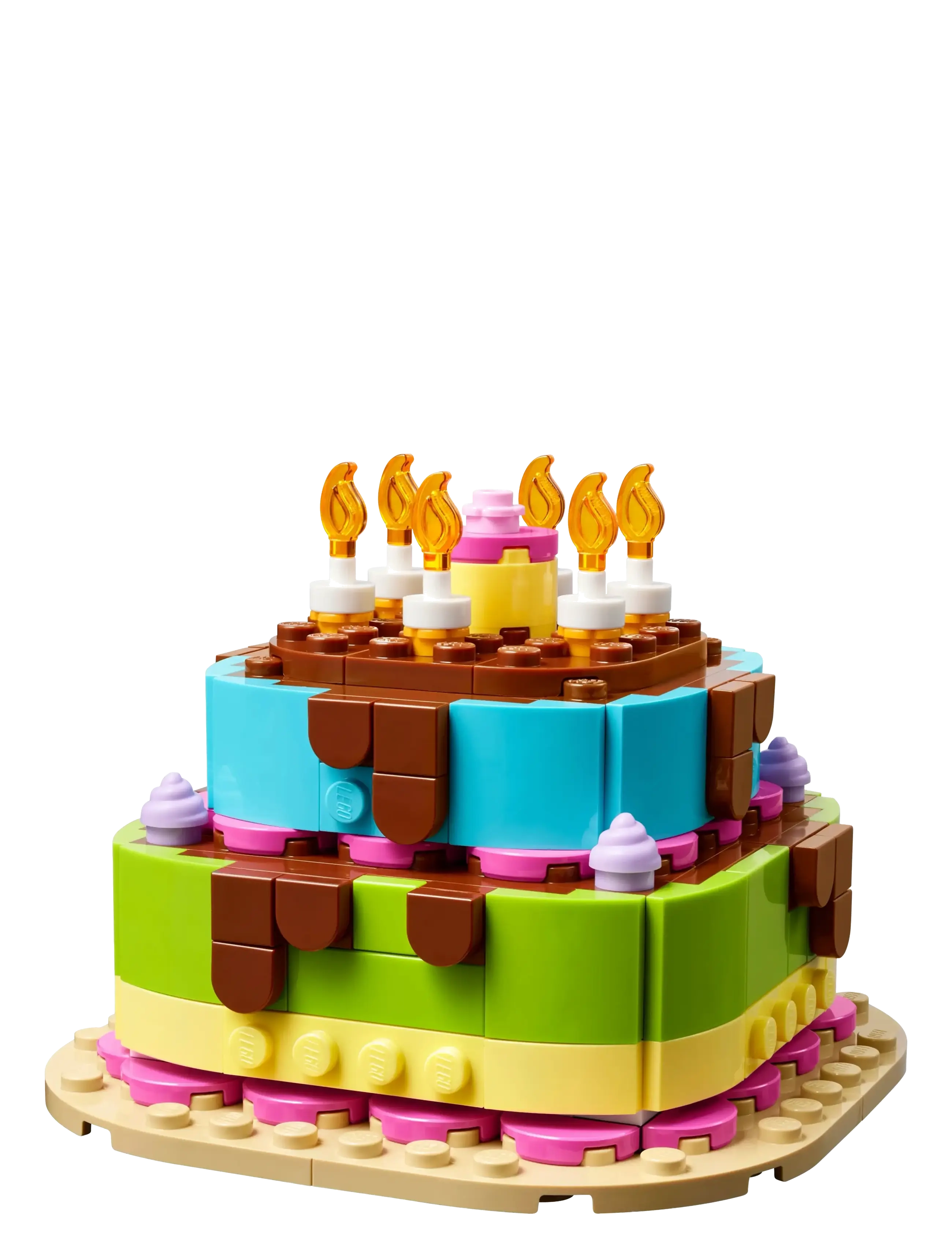 LEGO - Birthday Party Cake with Decorations, Fun Gift Set, Table Decor 40815 - lego classic - multi - 2