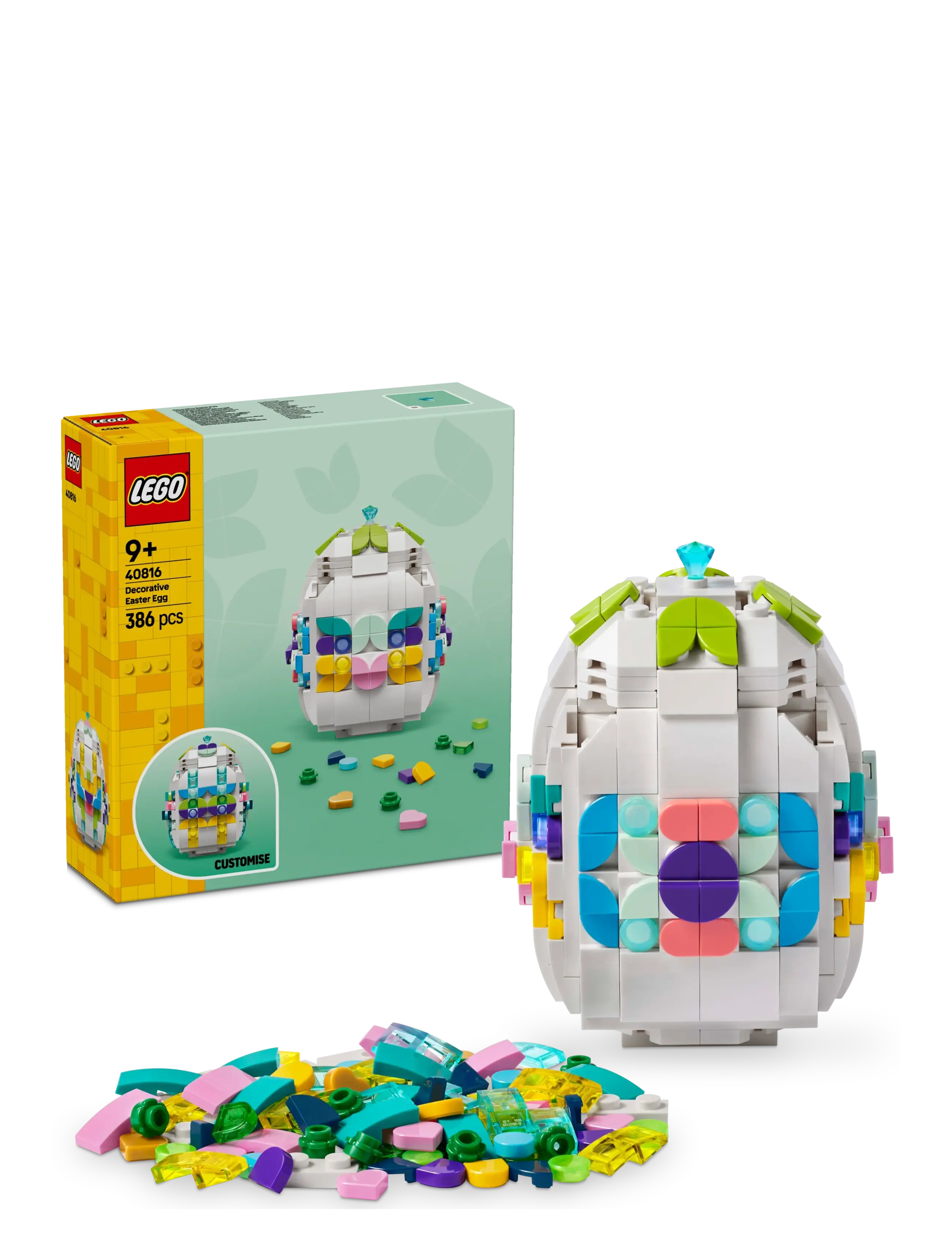 LEGO Dekorativt Påskeæg 40816, One Size, Lego Spielzeug, Mehrfarbig/gemustert - icons, Kinder