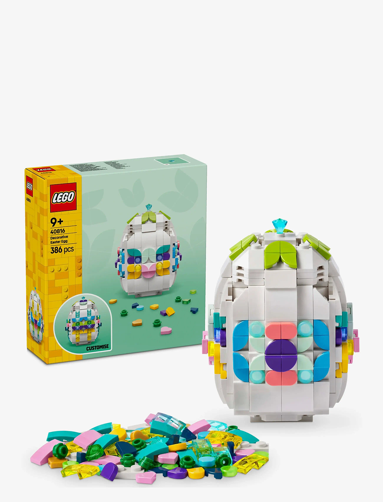 LEGO - Dekorativt påskeæg 40816 - lego icons - multi - 0