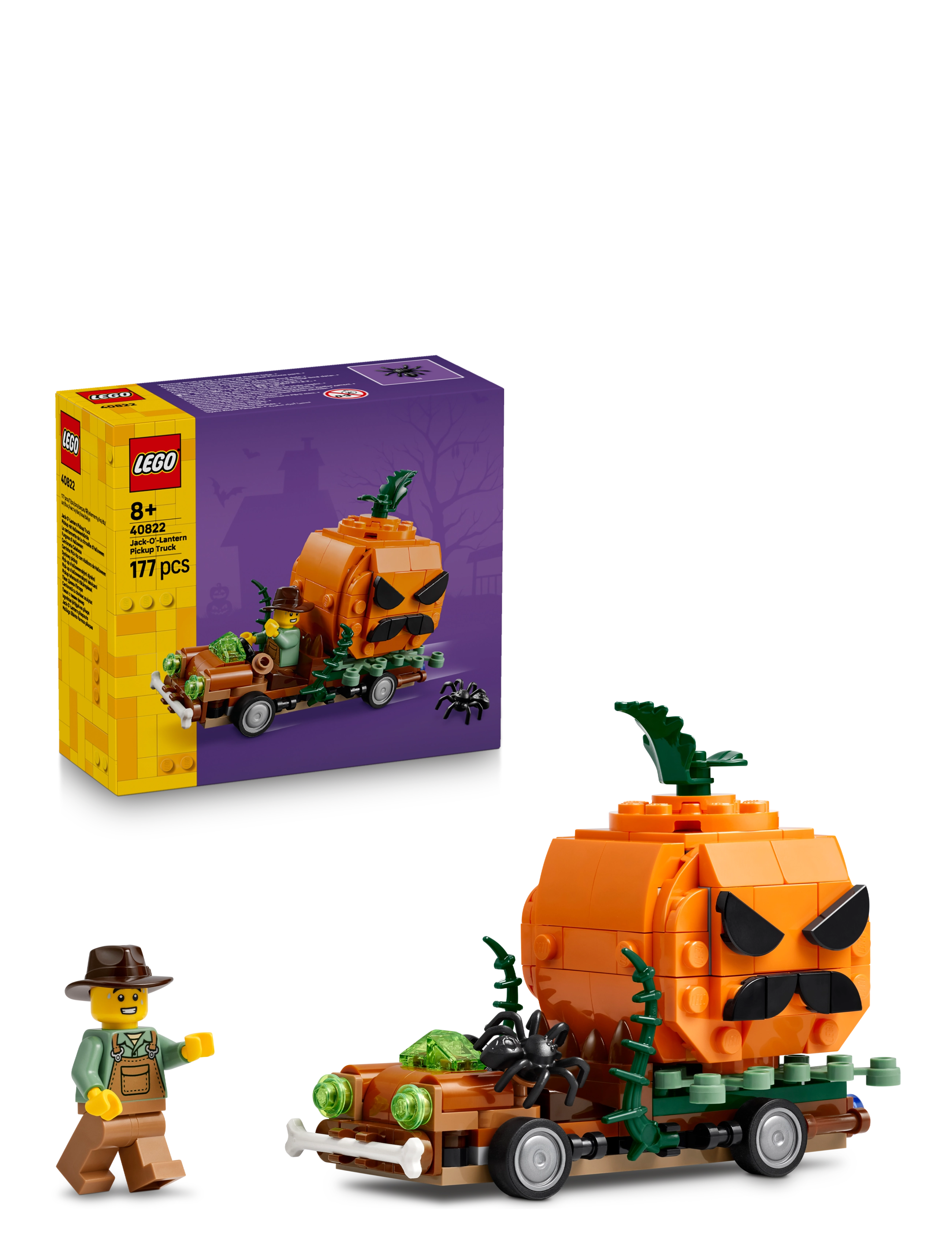 LEGO Jack-O’-Lantern Pickup Truck Halloween Craft Toy Set 40822 - Spielzeug - MULTI / orange