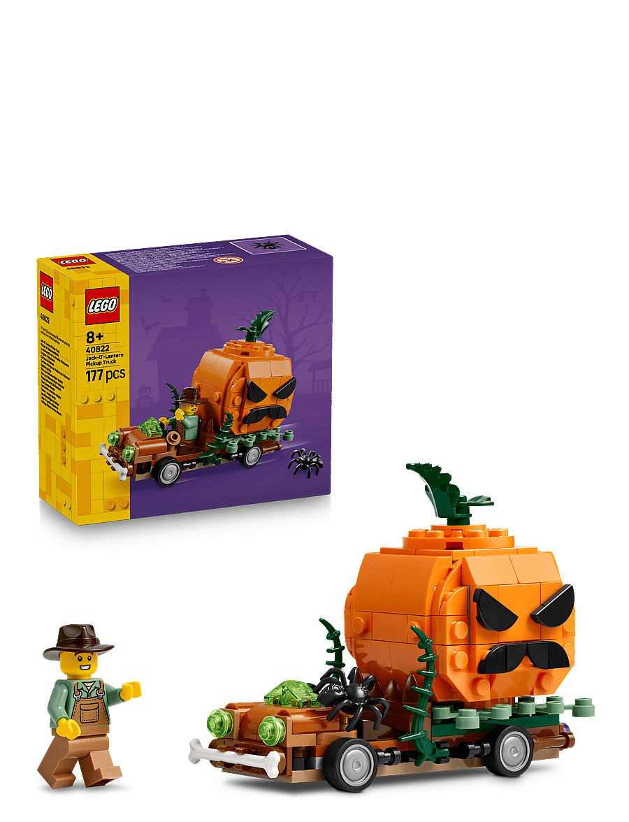 LEGO - Jack-O’-Lantern Pickup Truck Halloween Craft Toy Set 40822 - lkw - multi - 0