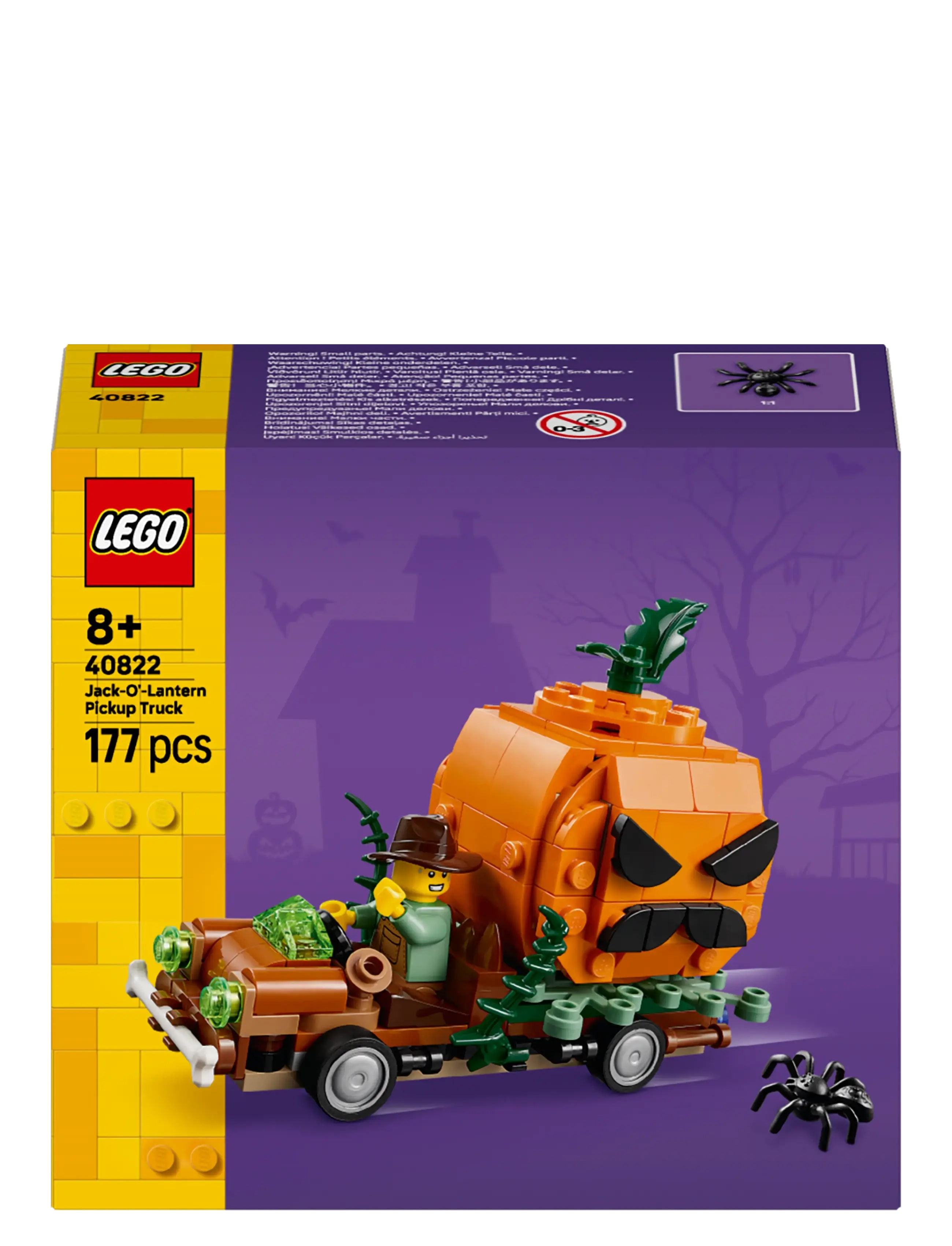 LEGO - Jack-O’-Lantern Pickup Truck Halloween Craft Toy Set 40822 - lkw - multi - 5