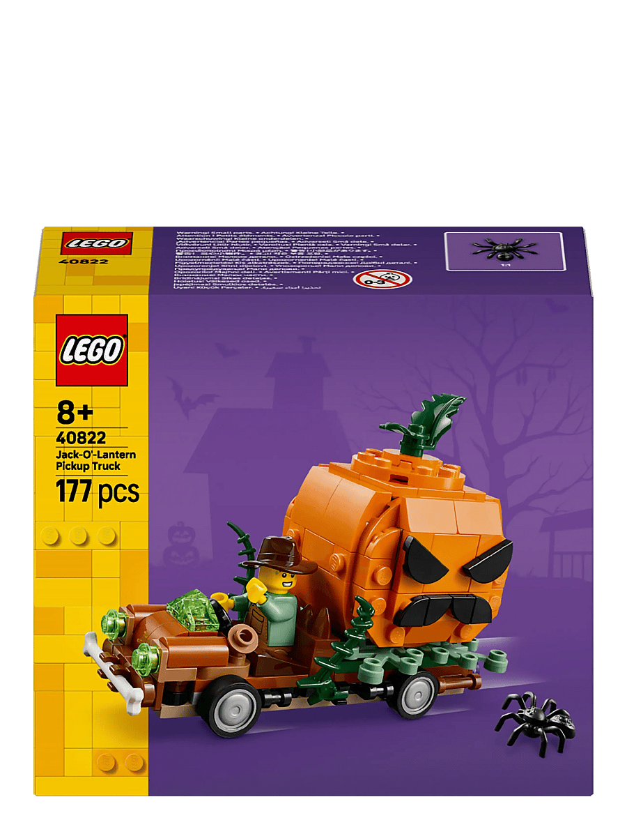 LEGO - Jack-O’-Lantern Pickup Truck Halloween Craft Toy Set 40822 - lkw - multi - 5