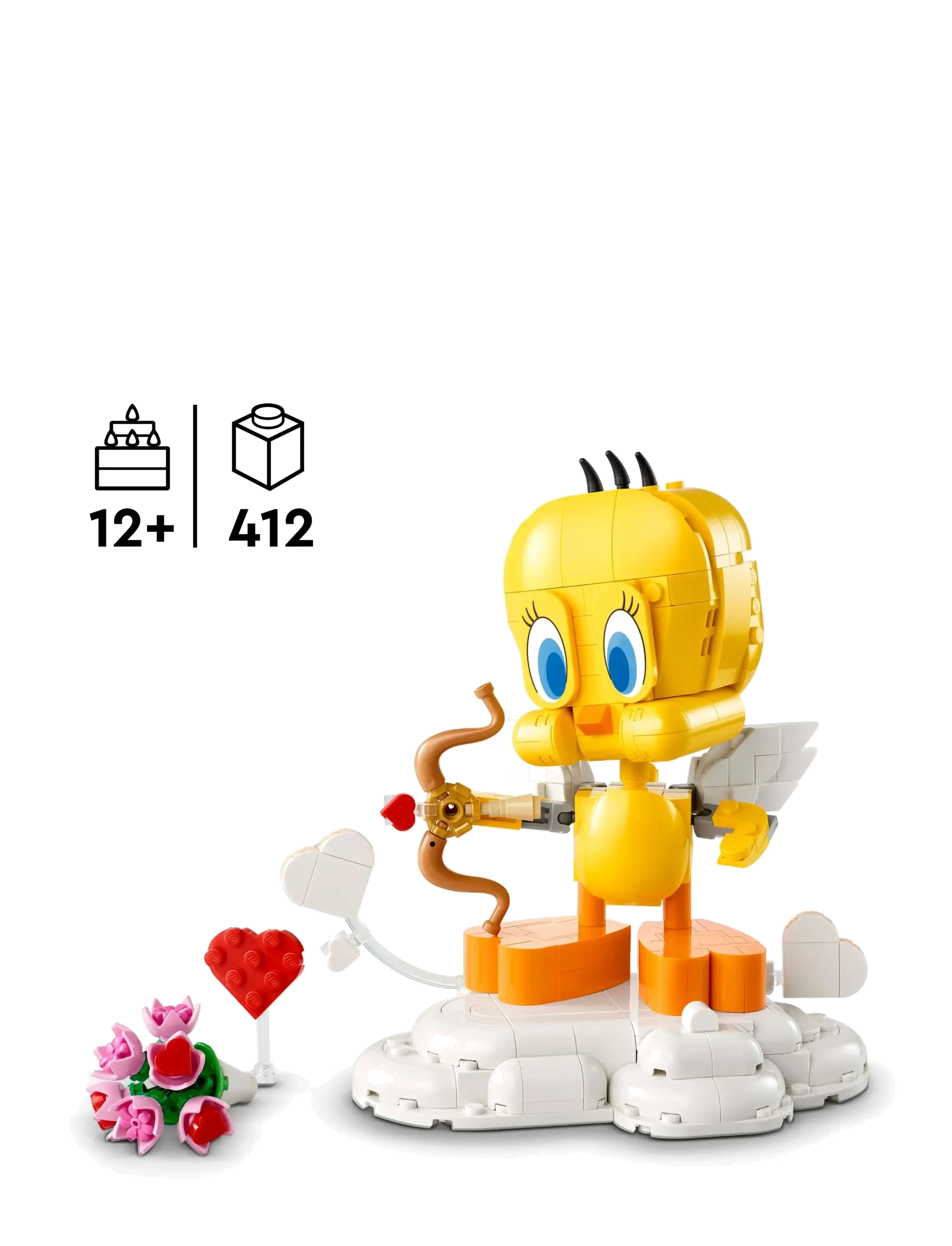 LEGO - Looney Sweetheart Tweety Bird Figure Display Building Kit 40824 - lego icons - multi - 1