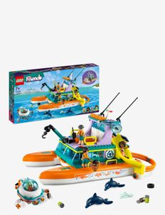 Sea Rescue Boat Toy with Dolphin Figures, LEGO