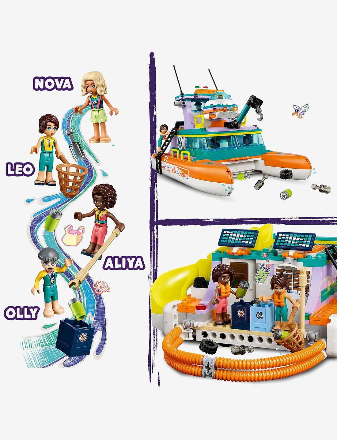 LEGO Friends Sea Rescue Boat 41734 Building Toy Set LEGO Friends Boozt