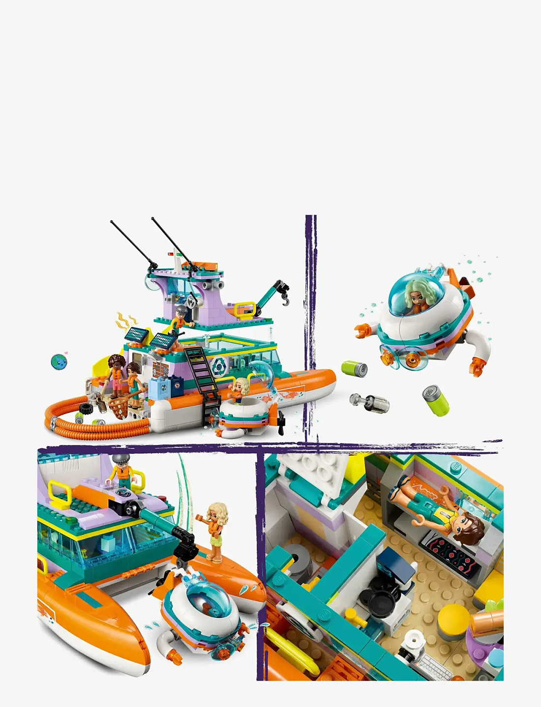 LEGO Friends Sea Rescue Boat 41734 Building Toy Set LEGO Friends Boozt