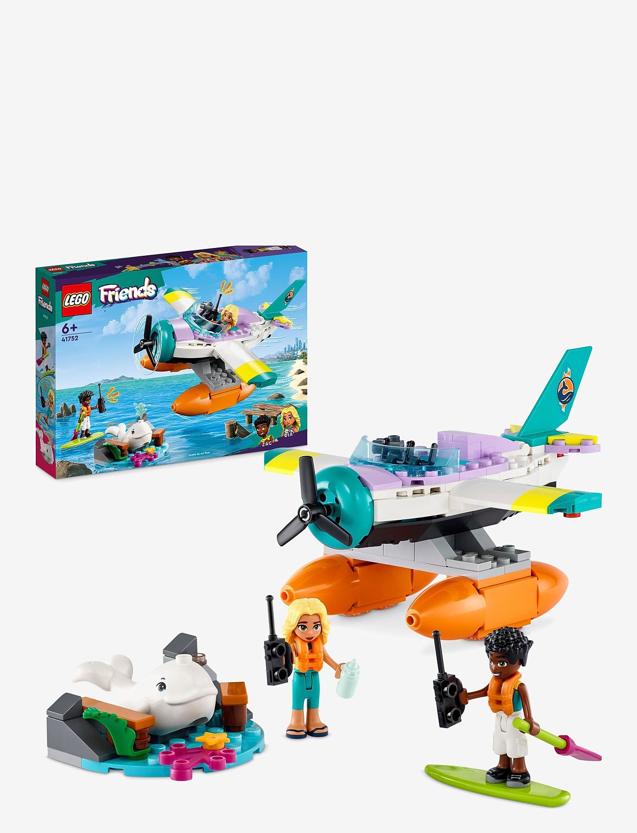 LEGO - Sea Rescue Plane Toy with Whale Figure - lego® friends - multicolor - 0