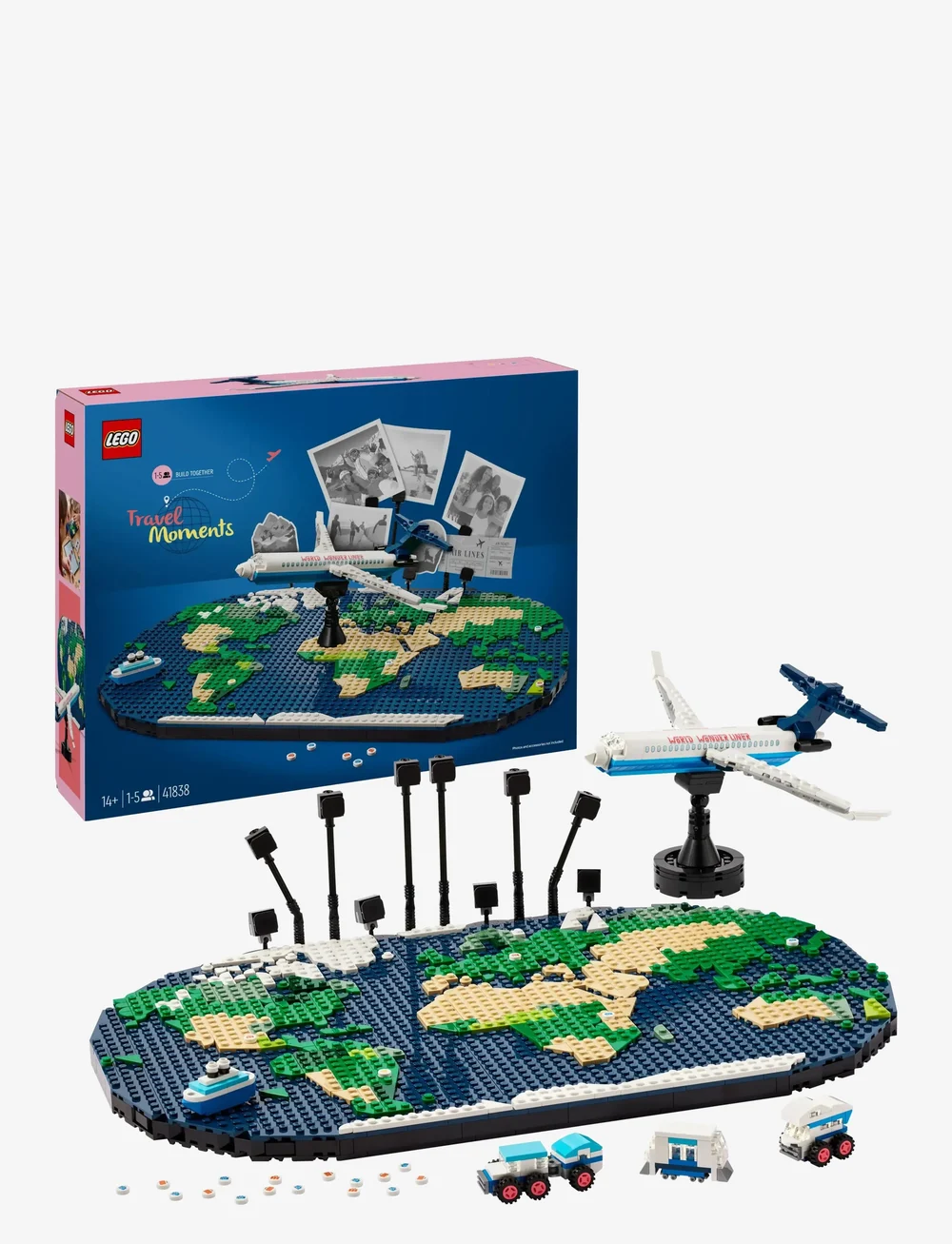 LEGO - Travel Moments World Map Toy Building Set 41838 - lego architecture - multi - 0