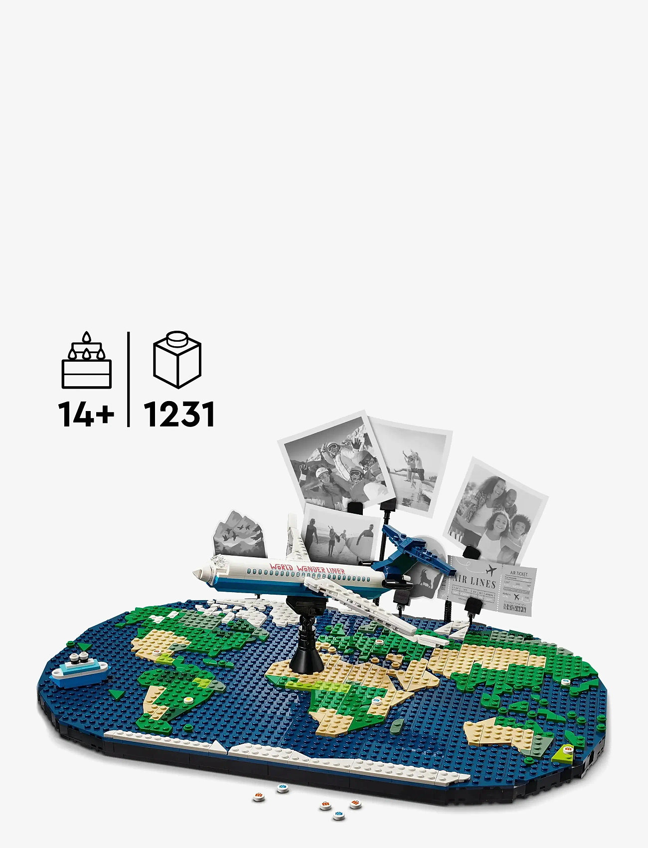 LEGO - Travel Moments World Map Toy Building Set 41838 - lego architecture - multi - 1