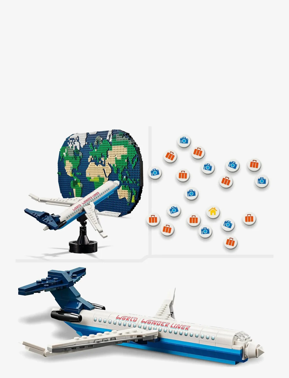 LEGO - Travel Moments World Map Toy Building Set 41838 - lego architecture - multi - 3