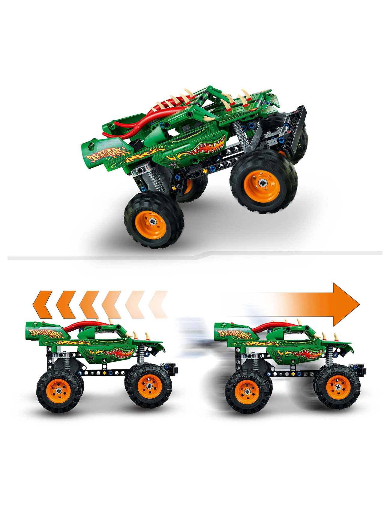 LEGO Monster Jam Dragon 2in1 Monster Truck Toy (Multicolor/Multi