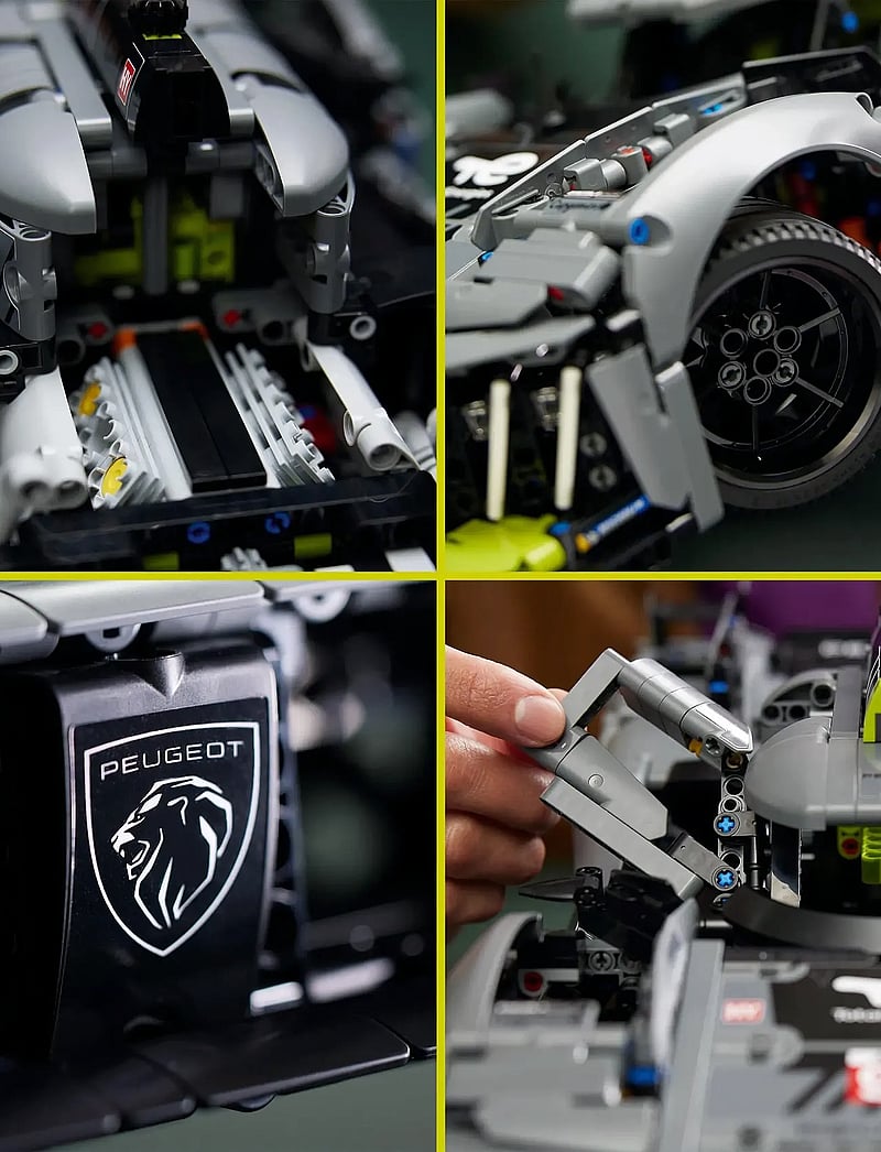 LEGO - Technic PEUGEOT 9X8 24H Le Mans Hybrid Hypercar 42156 Building Kit - multicolor - 5