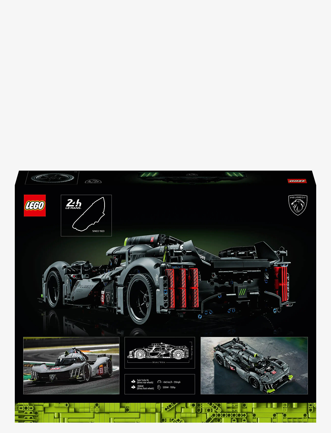 LEGO - Technic PEUGEOT 9X8 24H Le Mans Hybrid Hypercar 42156 Building Kit - multicolor - 4