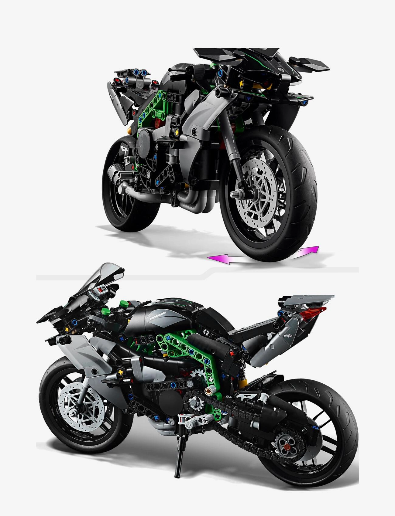 LEGO - Kawasaki Ninja H2R-motorcykel 42170 - lego technic - multi - 3