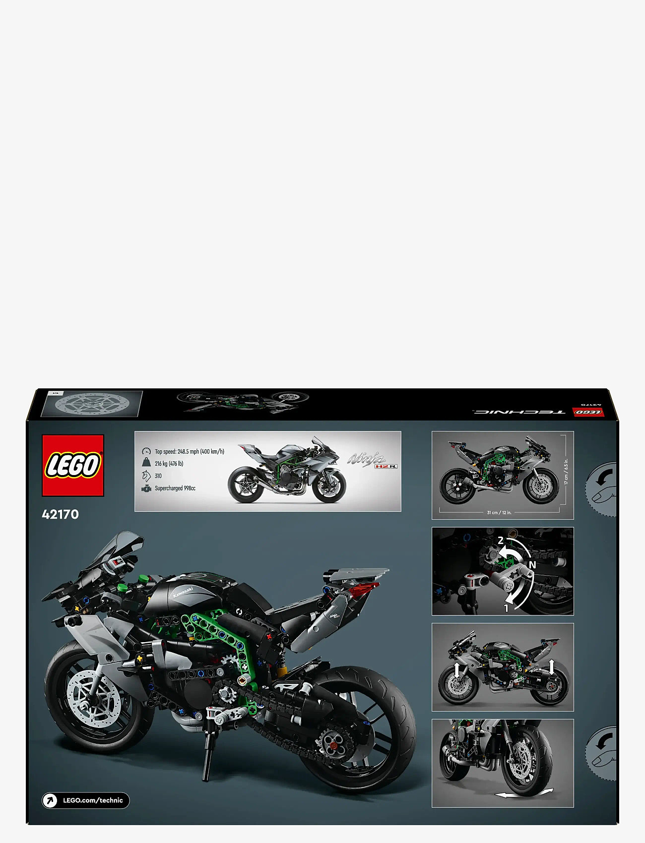 LEGO Technic Kawasaki Ninja H2r Motorcycle Set 42170 (LGO42170