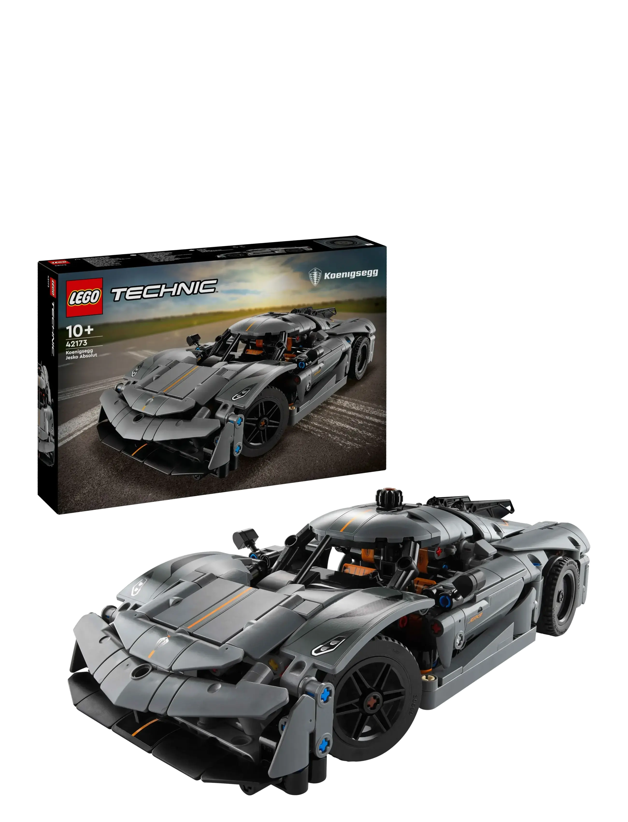 LEGO Koenigsegg Jesko Absolut-Hyperbil – Grå 42173 Patterned - One Size - Kinder