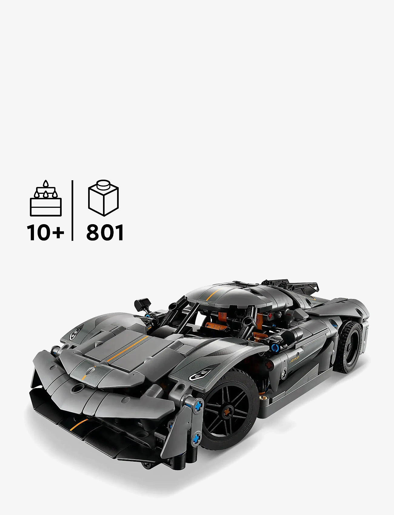 LEGO - Technic Koenigsegg Jesko Absolut Grey Hypercar 42173 - multi - 1
