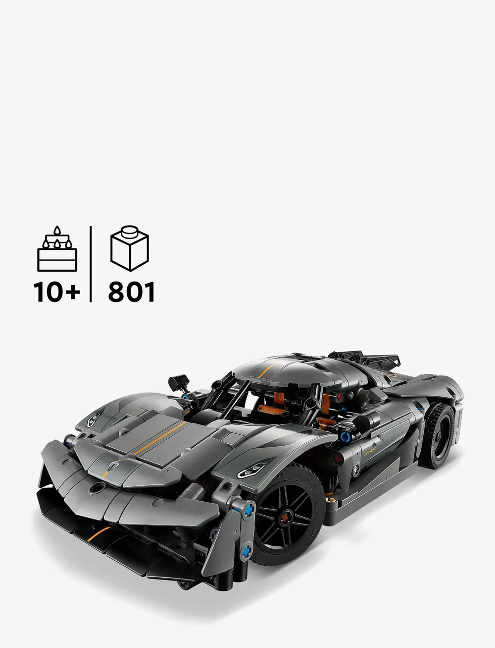 LEGO - Technic Koenigsegg Jesko Absolut Grey Hypercar 42173 - lego formula 1 - multi - 1