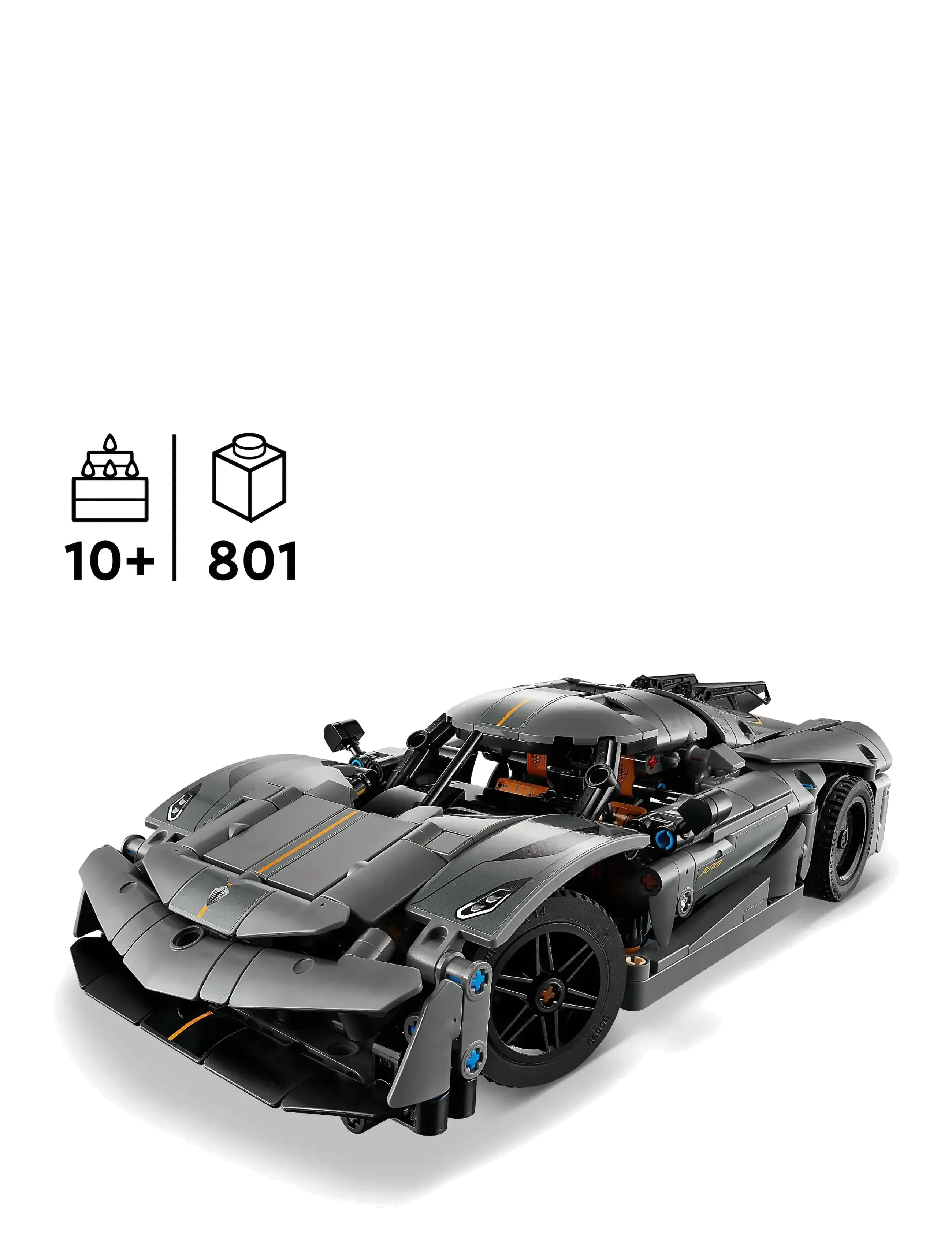 LEGO - Technic Koenigsegg Jesko Absolut Grey Hypercar 42173 - lego formula 1 - multi - 1