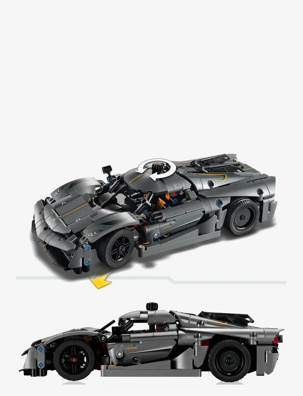 LEGO - Technic Koenigsegg Jesko Absolut Grey Hypercar 42173 - lego formula 1 - multi - 4