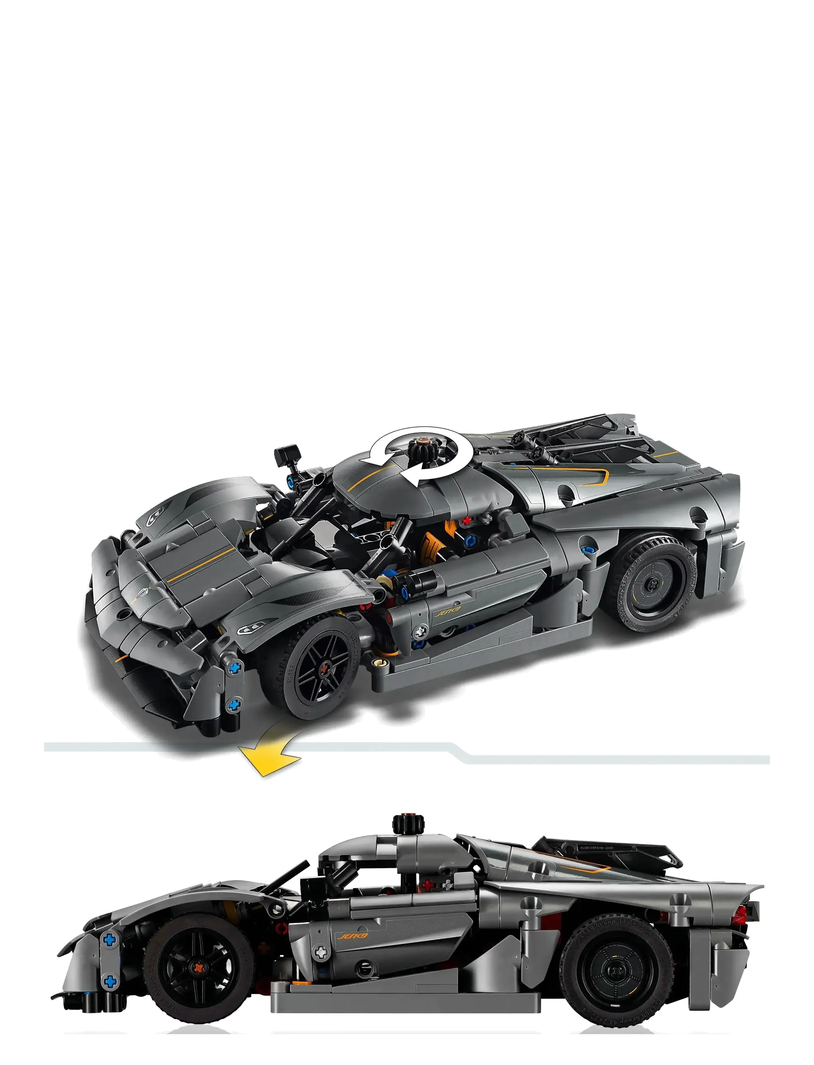 LEGO - Technic Koenigsegg Jesko Absolut Grey Hypercar 42173 - lego formula 1 - multi - 4