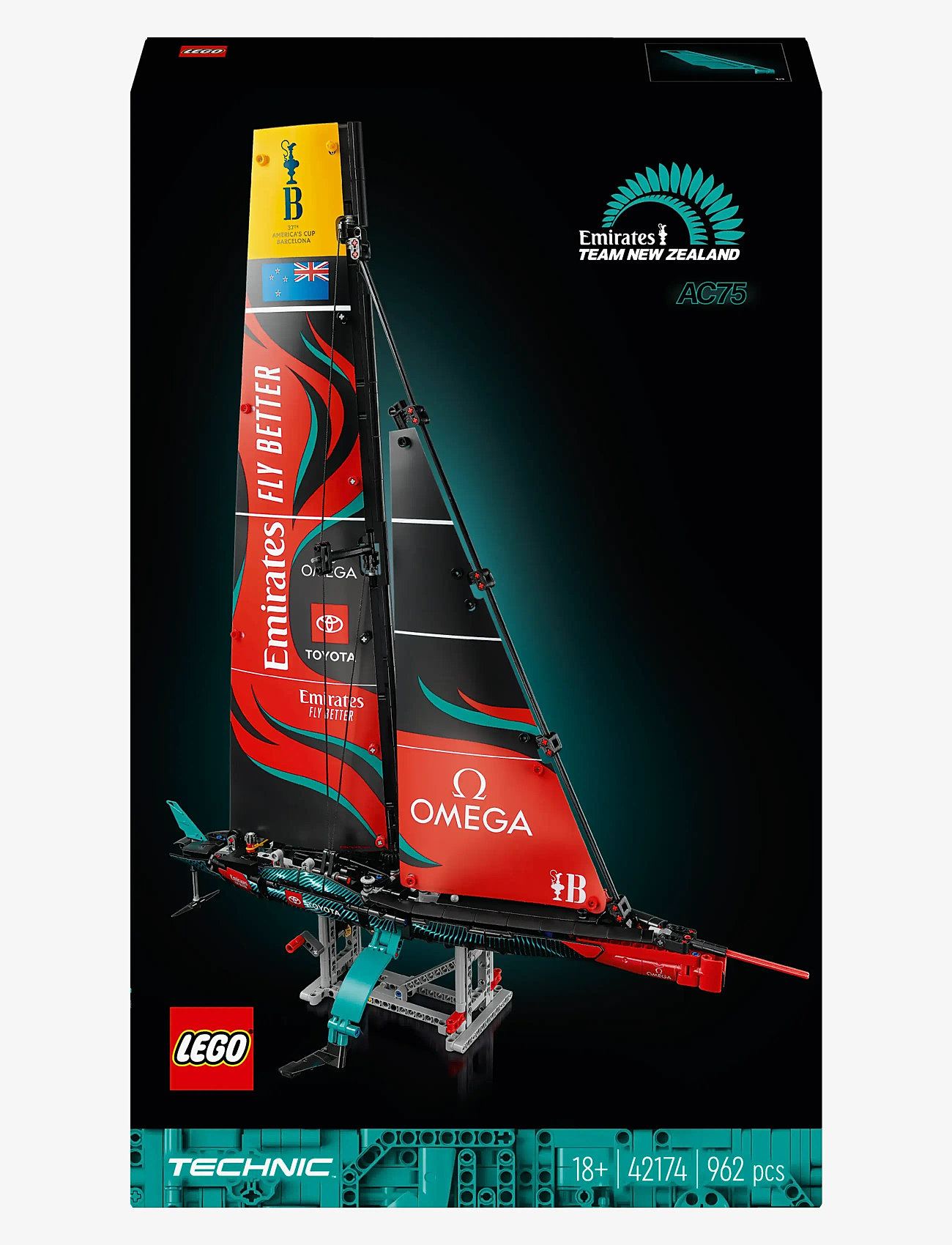 LEGO - Emirates Team New Zealand AC75 yacht 42174 - lego adults welcome - multi - 3