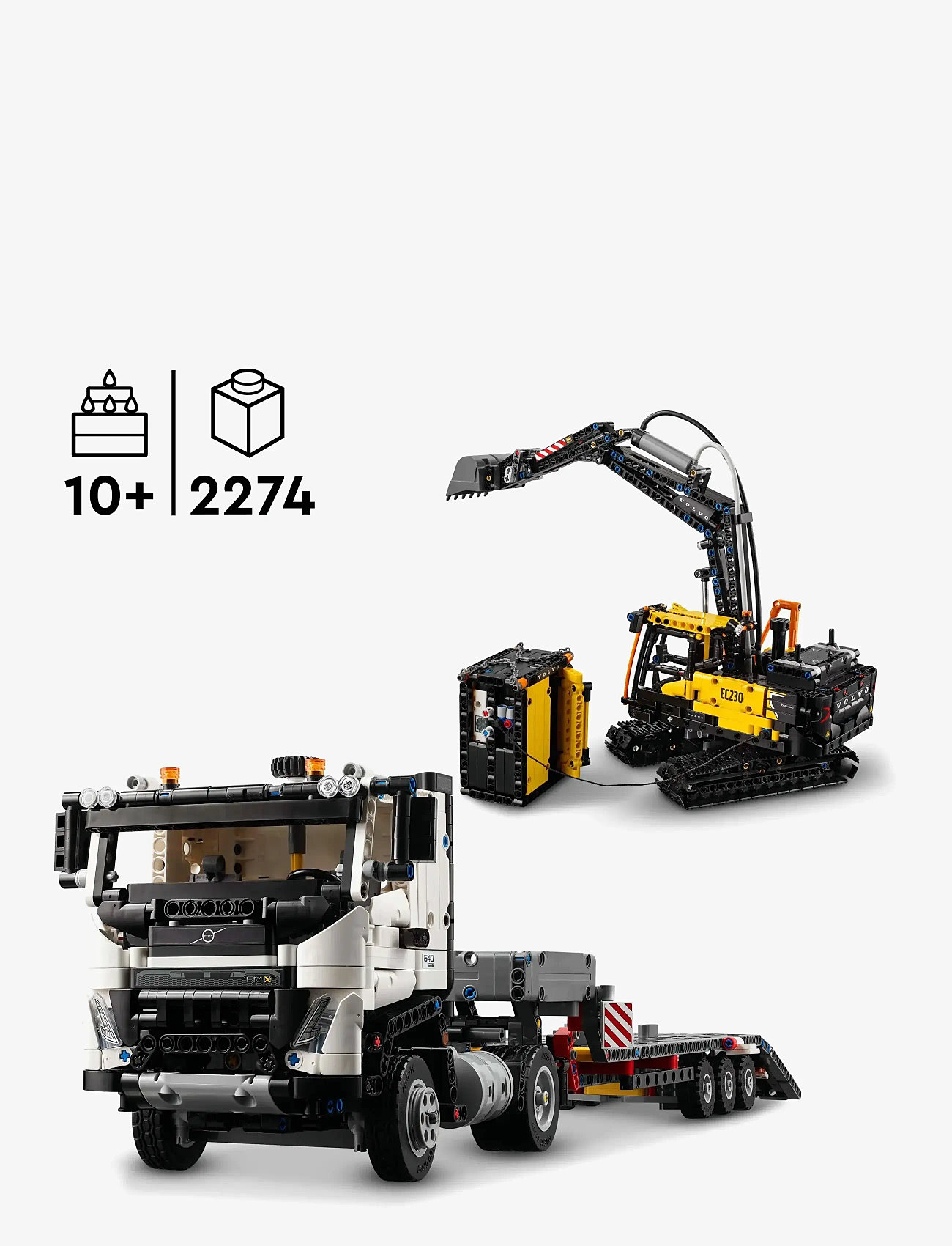 LEGO - Technic Volvo FMX Truck & EC230 Electric Excavator 42175 - lego technic - multi - 1
