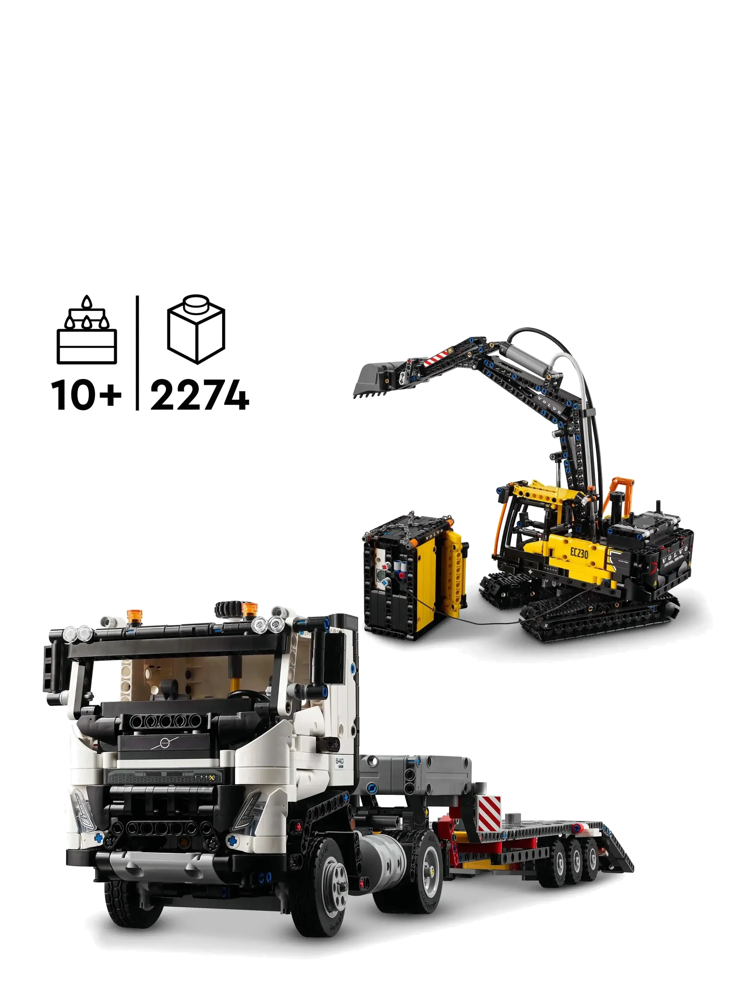 LEGO - Technic Volvo FMX Truck & EC230 Electric Excavator 42175 - lego technic - multi - 1
