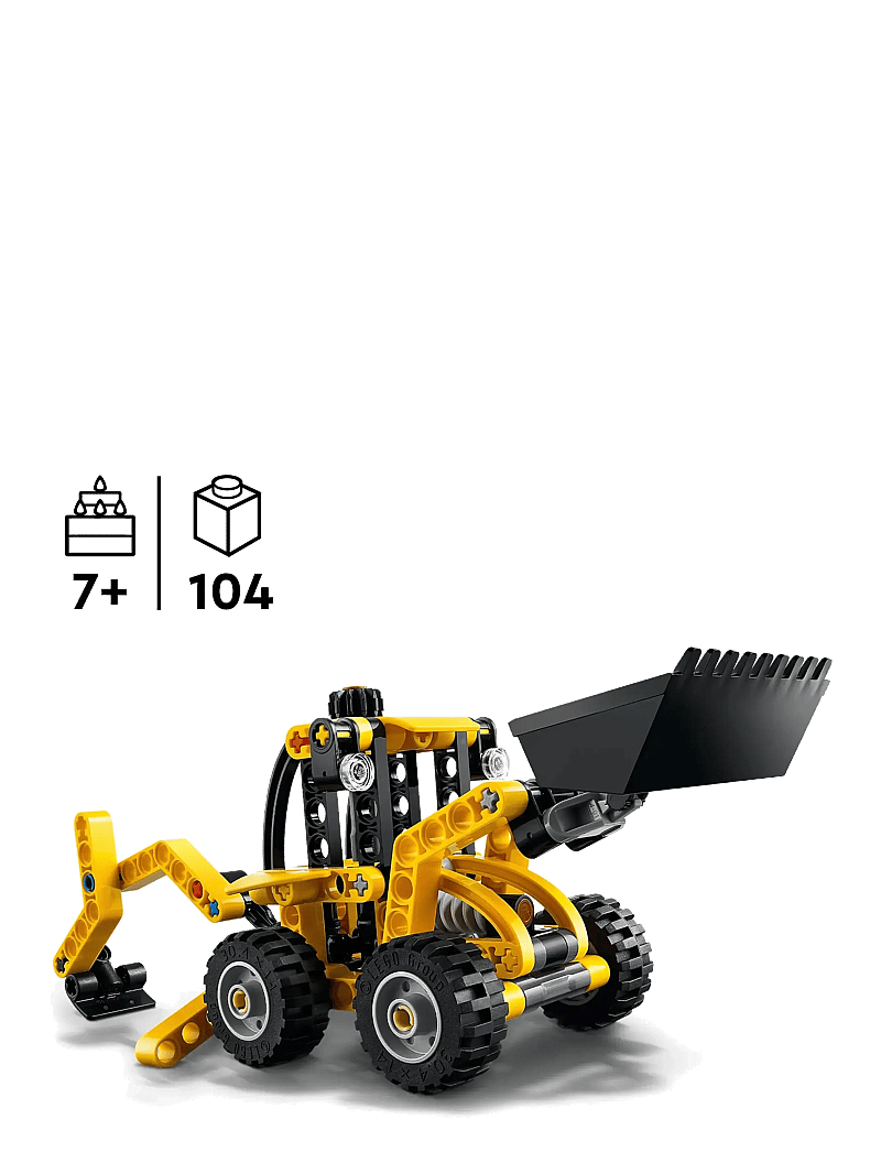 LEGO - Technic Backhoe Loader Construction Toy Vehicle Set 42197 - lego® technic - multi - 1