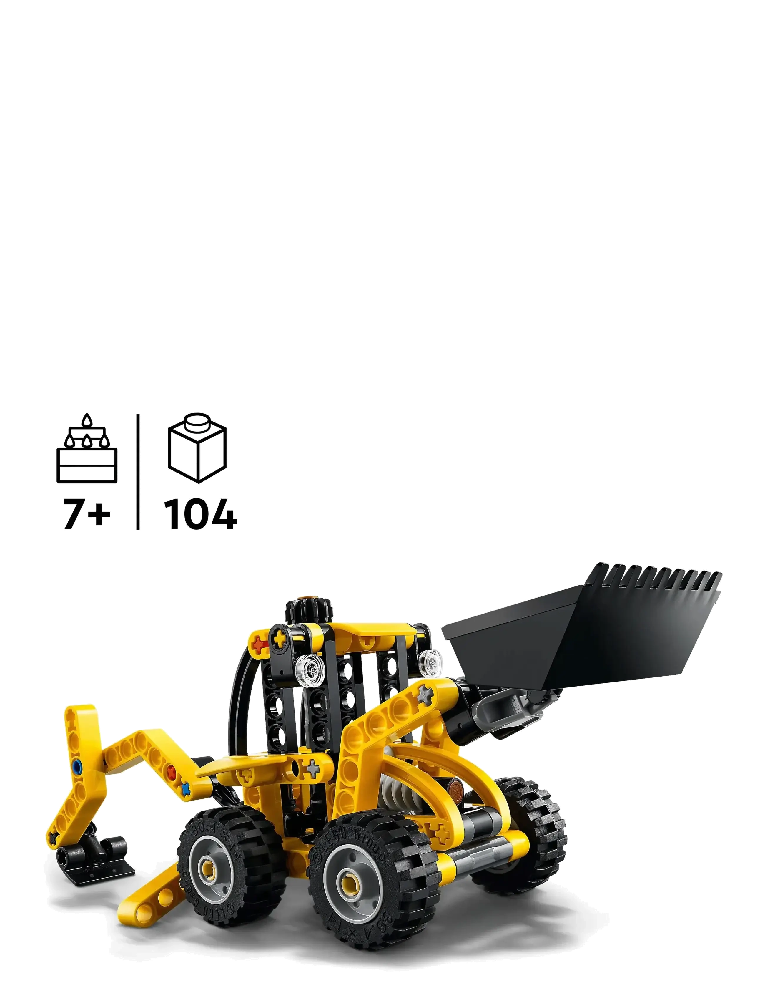 LEGO - Technic Backhoe Loader Construction Toy Vehicle Set 42197 - lego® technic - multi - 1